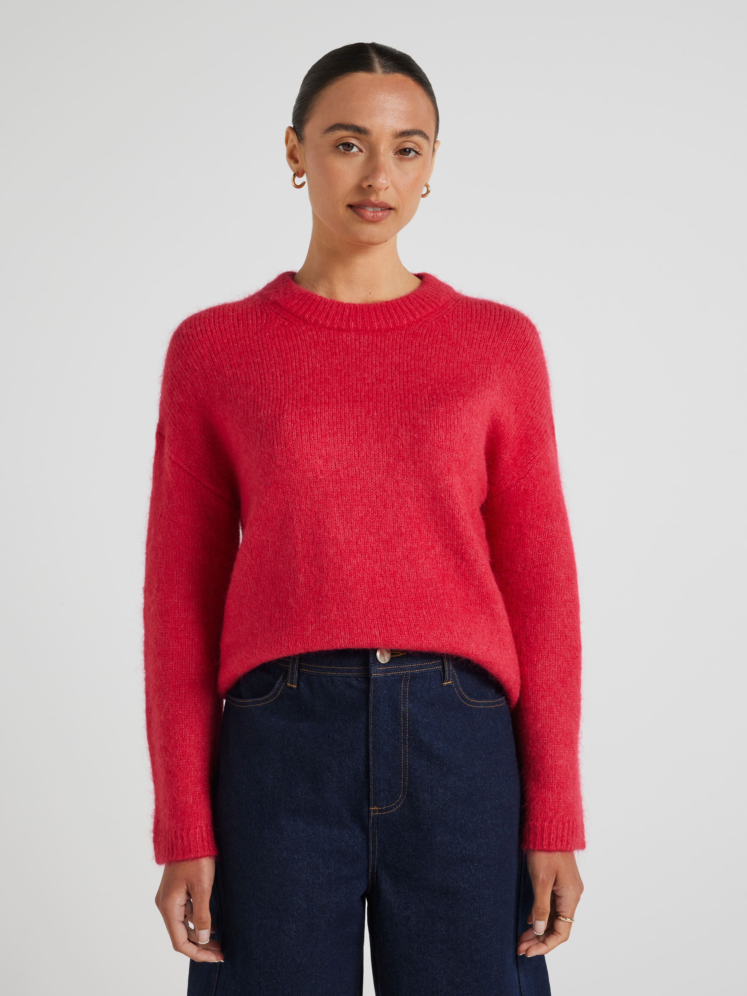 Felicia Fluffy Long Sleeve Knit