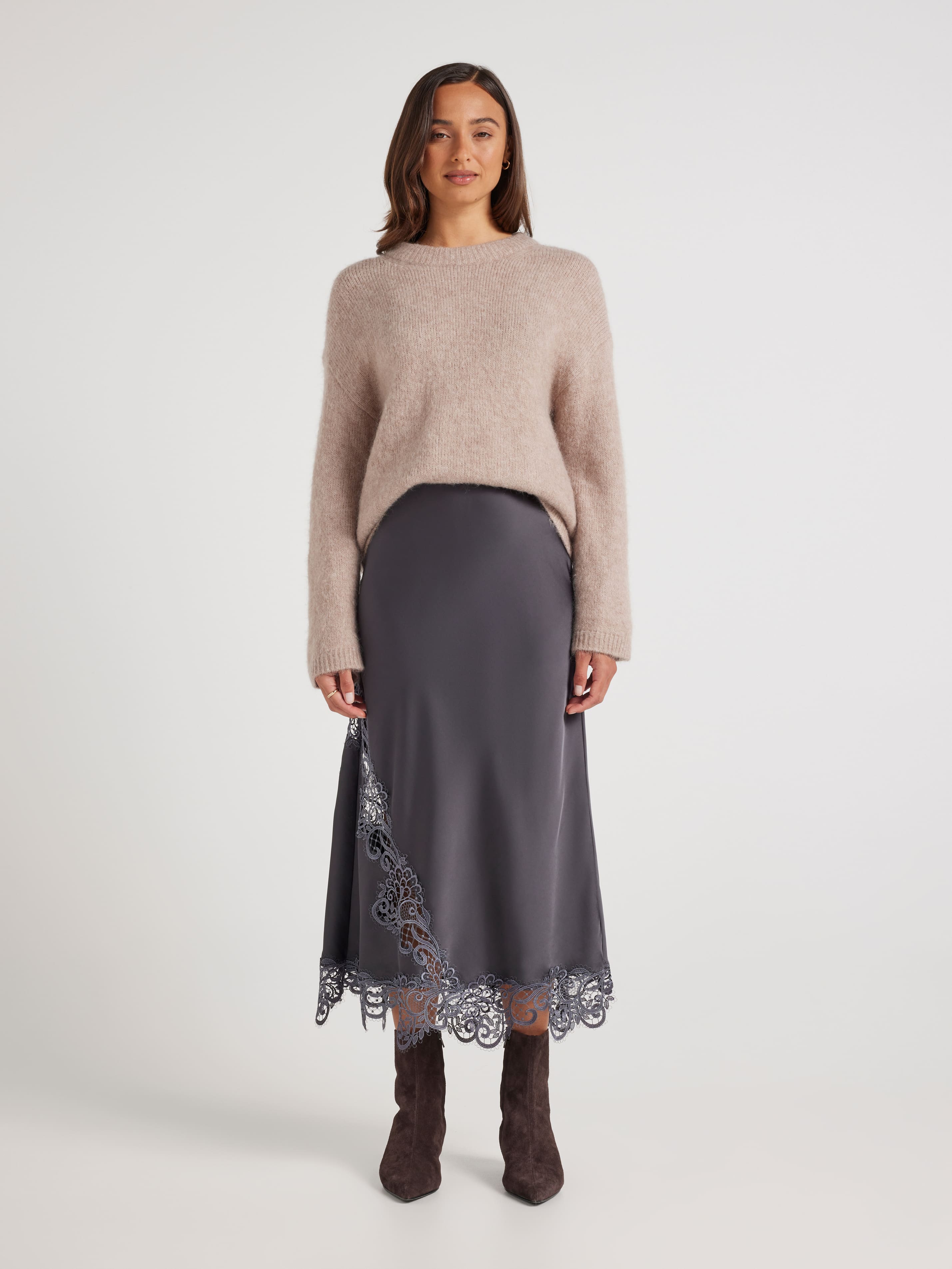 Felicia Fluffy Long Sleeve Knit