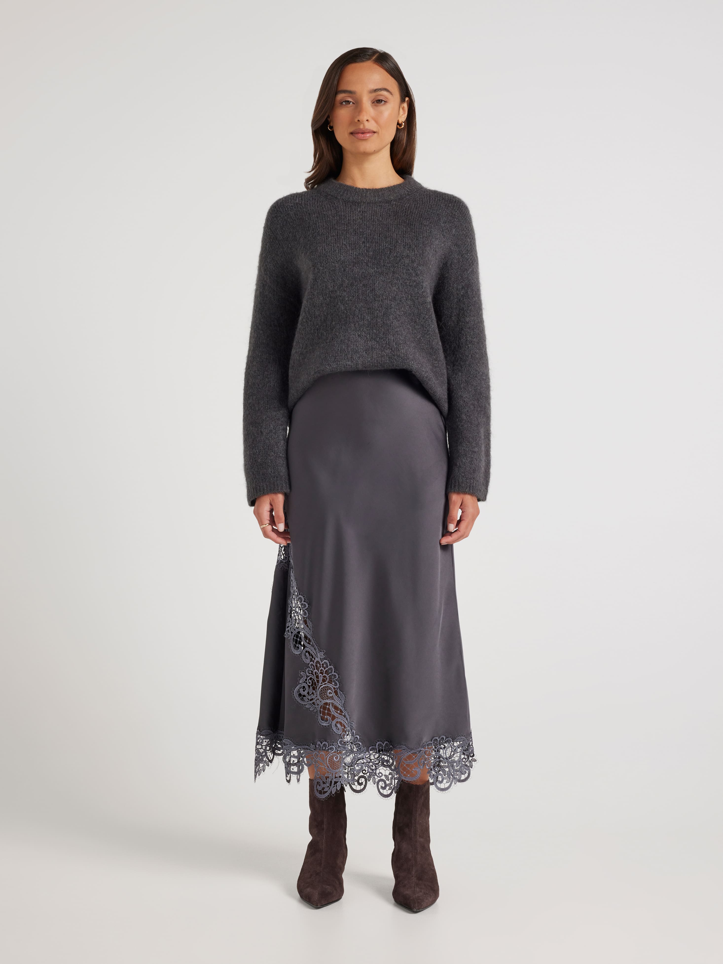 Felicia Fluffy Long Sleeve Knit
