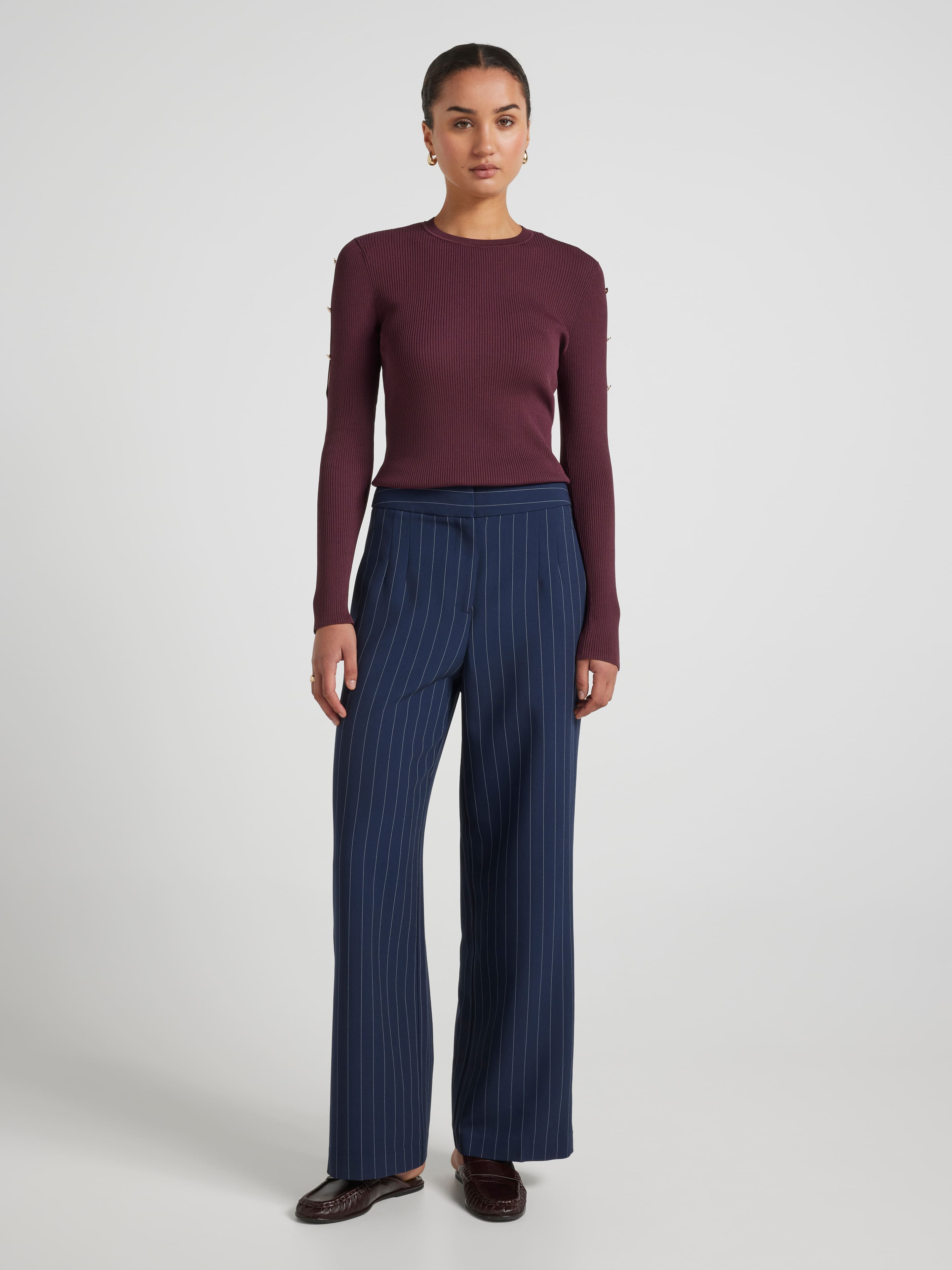 Holly Cut Out Shoulder Long Sleeve Knit