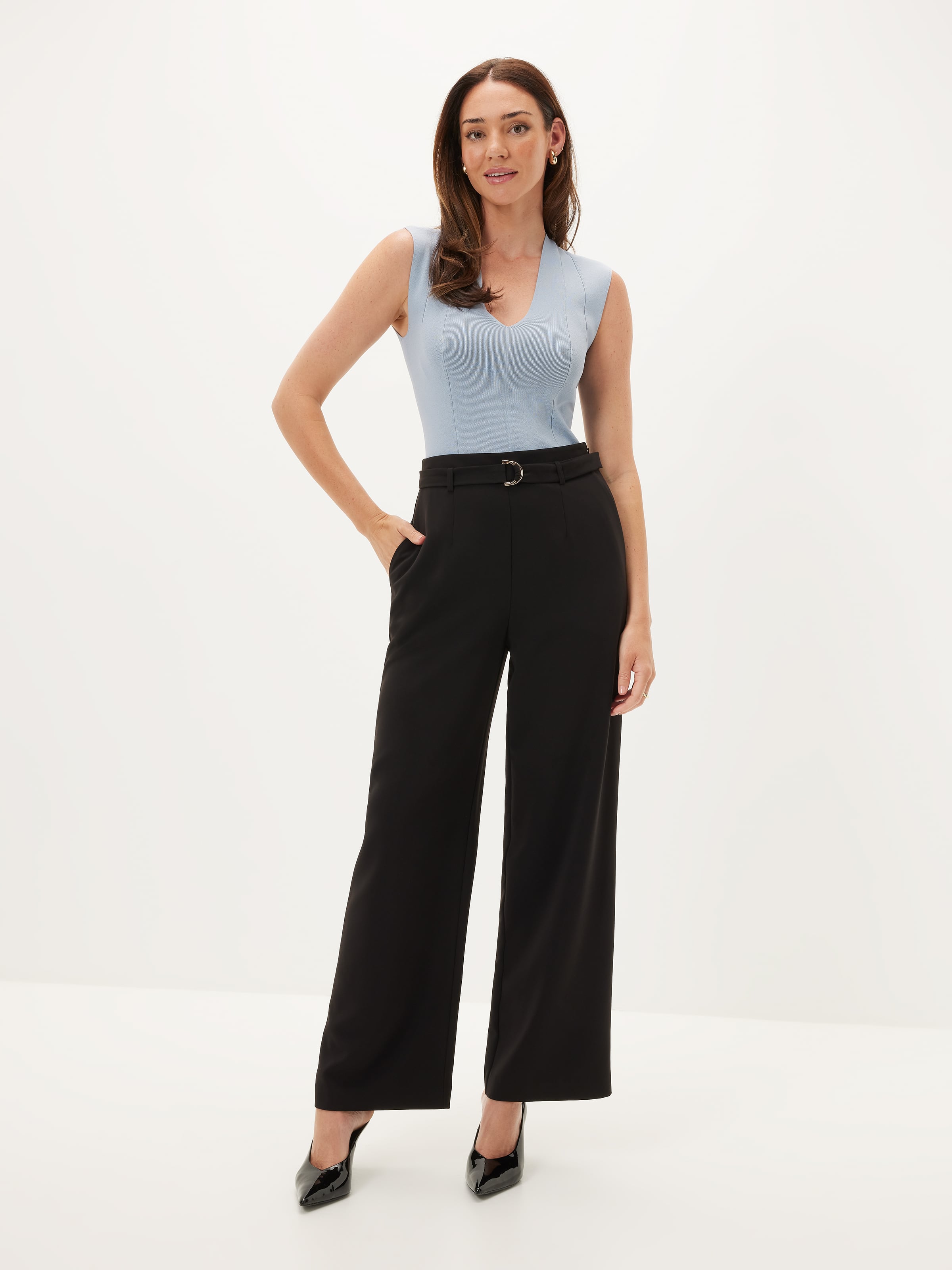 Hattie High Neck Milano Top