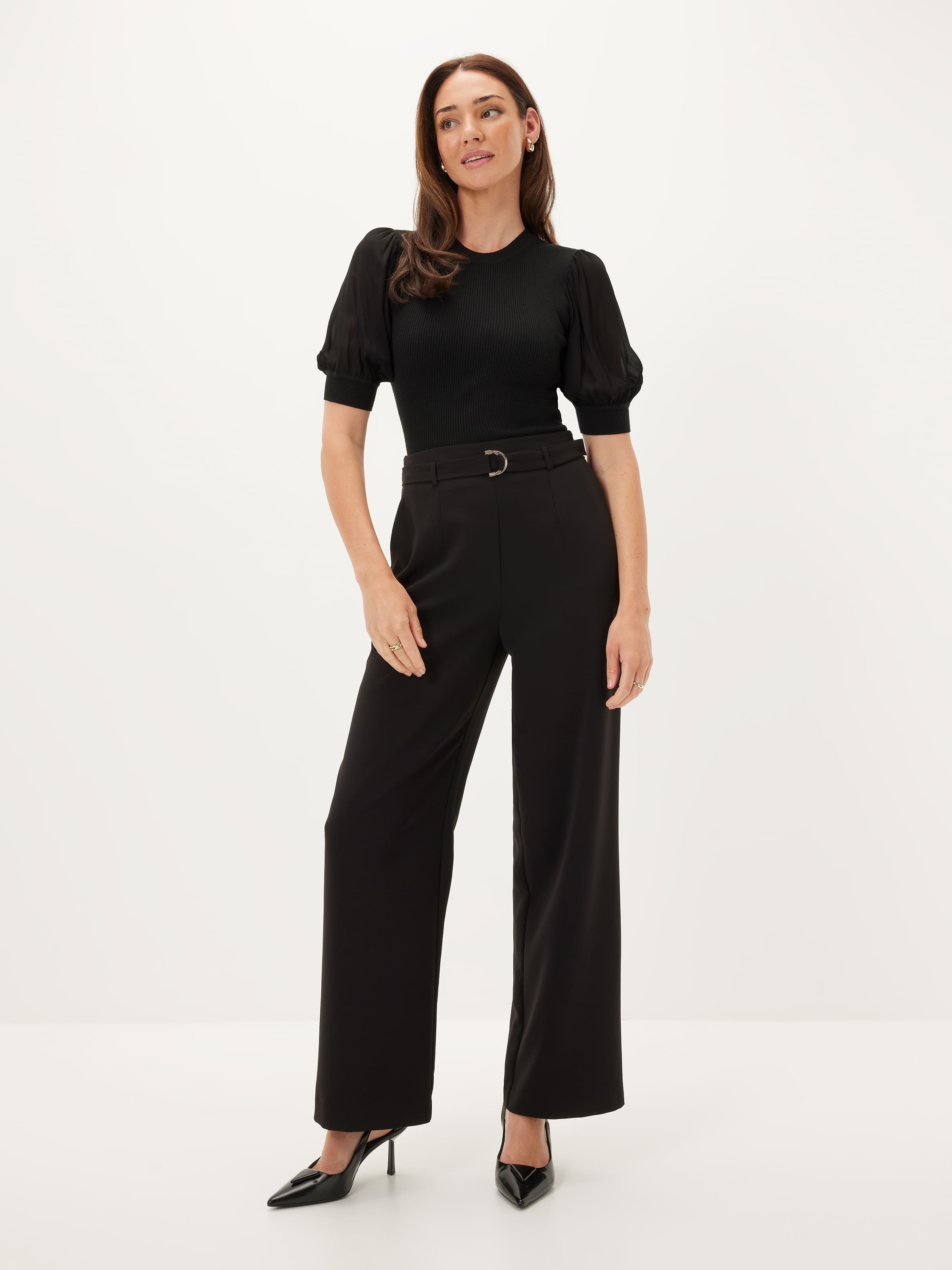 Billie Sheer Sleeve Milano Top