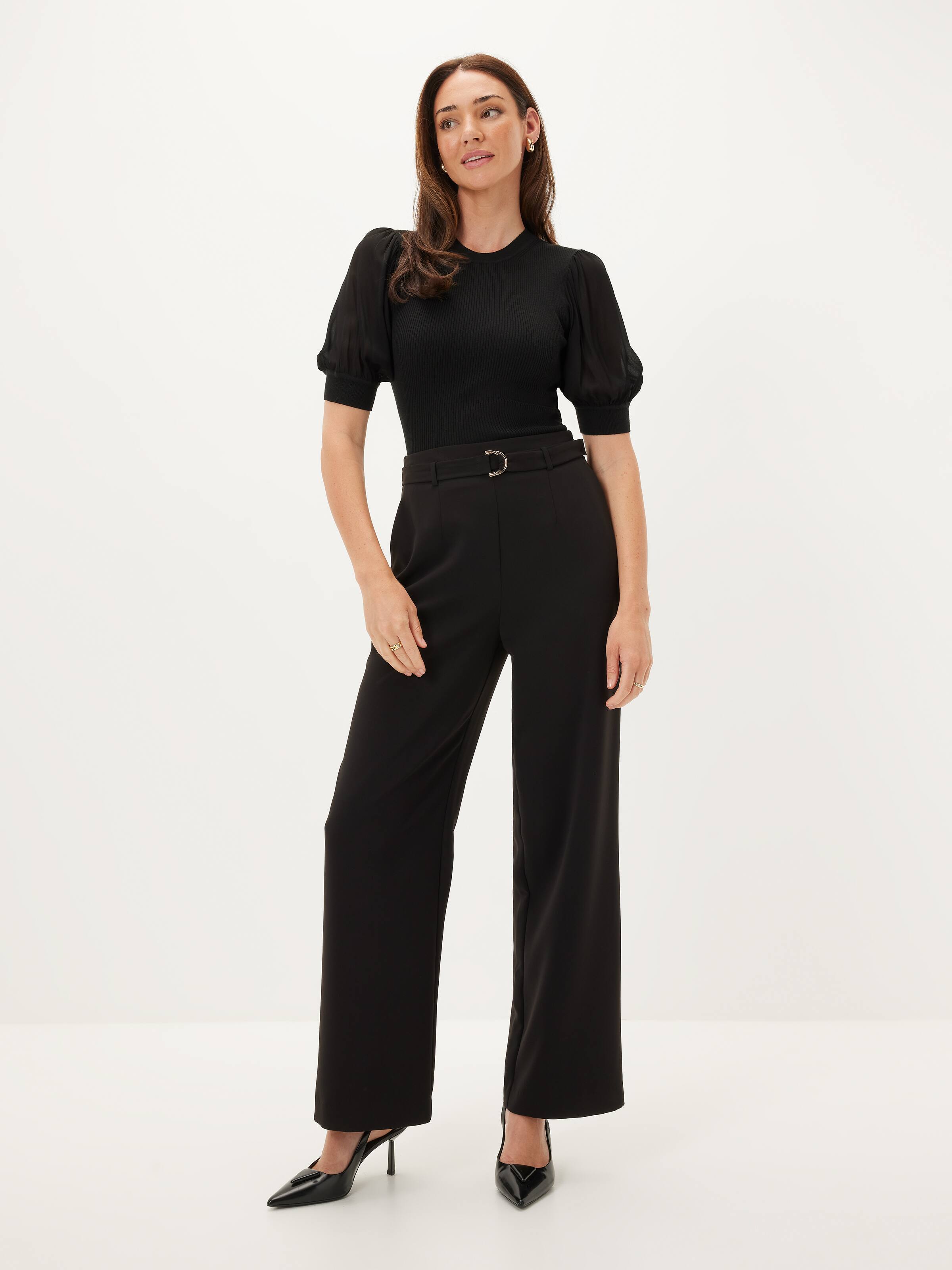 Billie Sheer Sleeve Milano Top