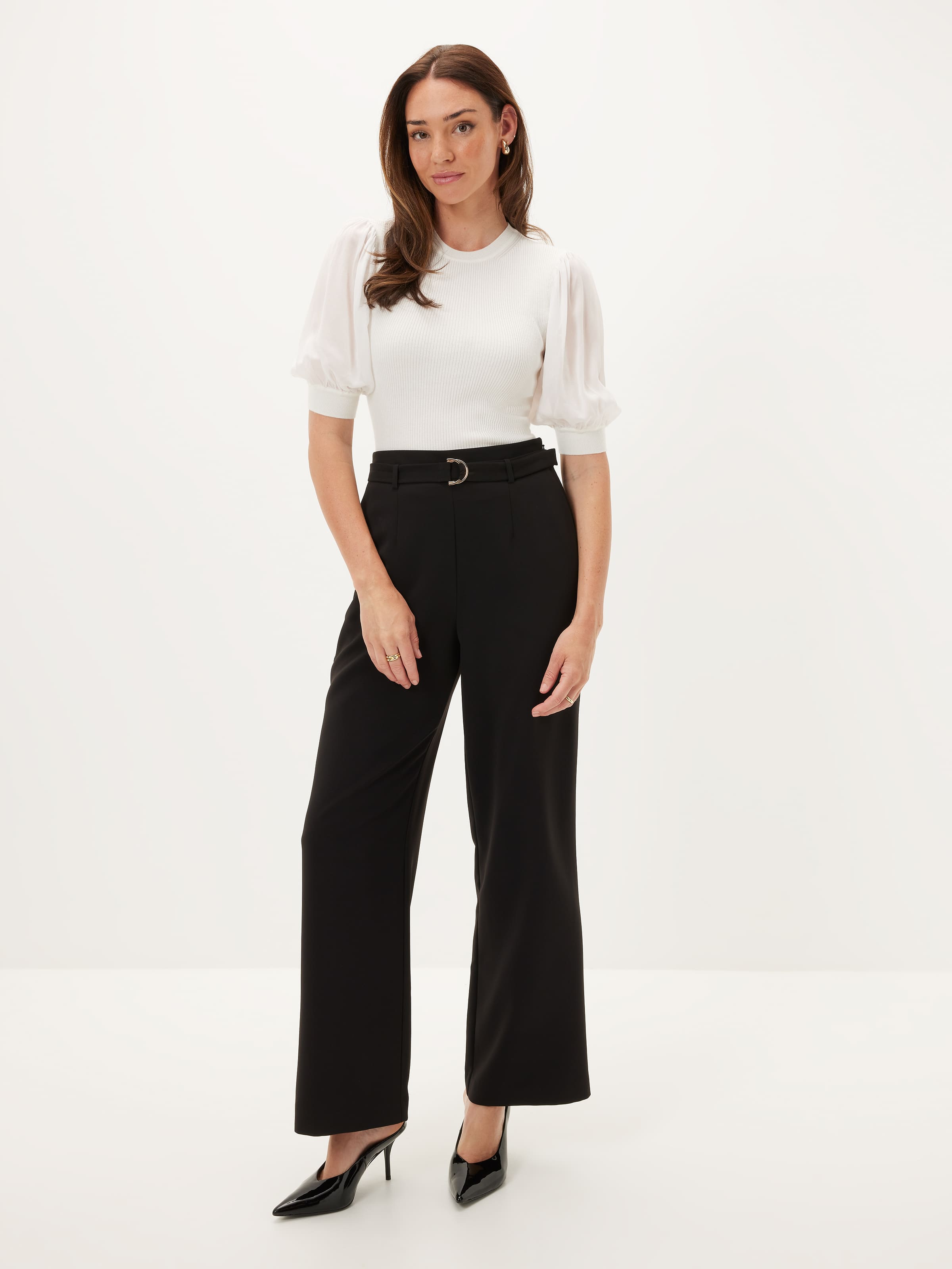 Billie Sheer Sleeve Milano Top