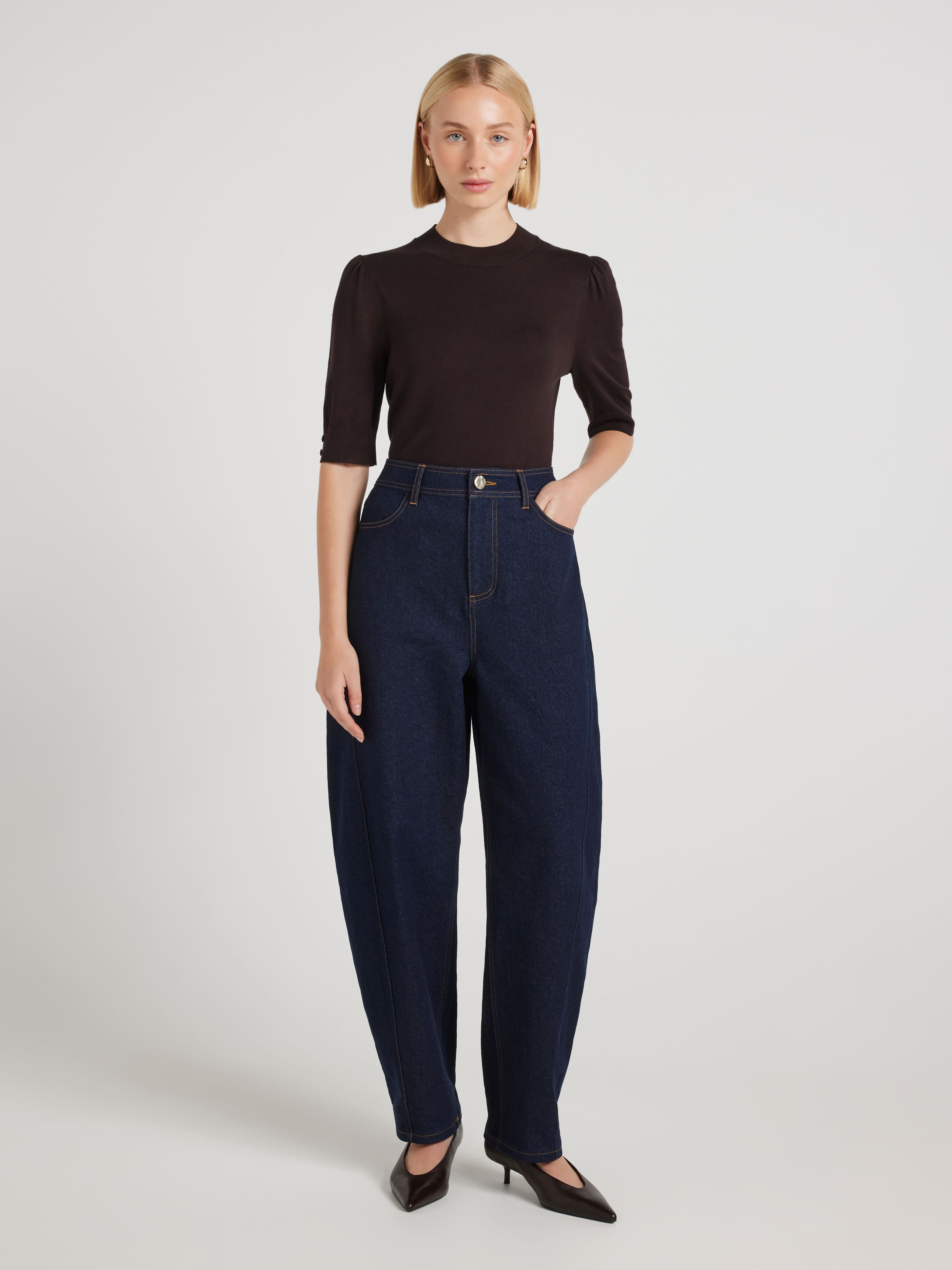 Frenchy Puff Sleeve Knit