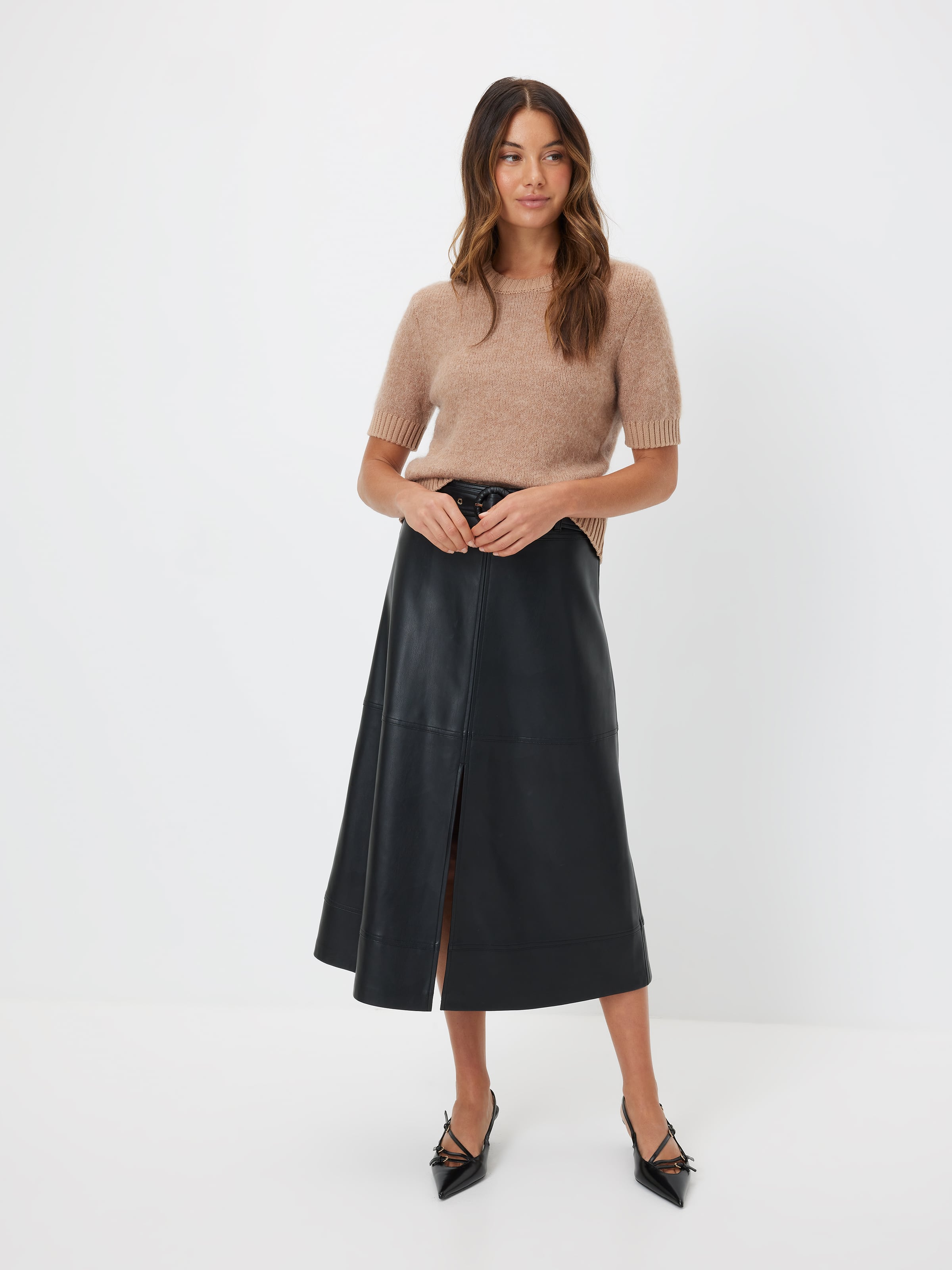 Gabby Fluffy Short Sleeve Knit