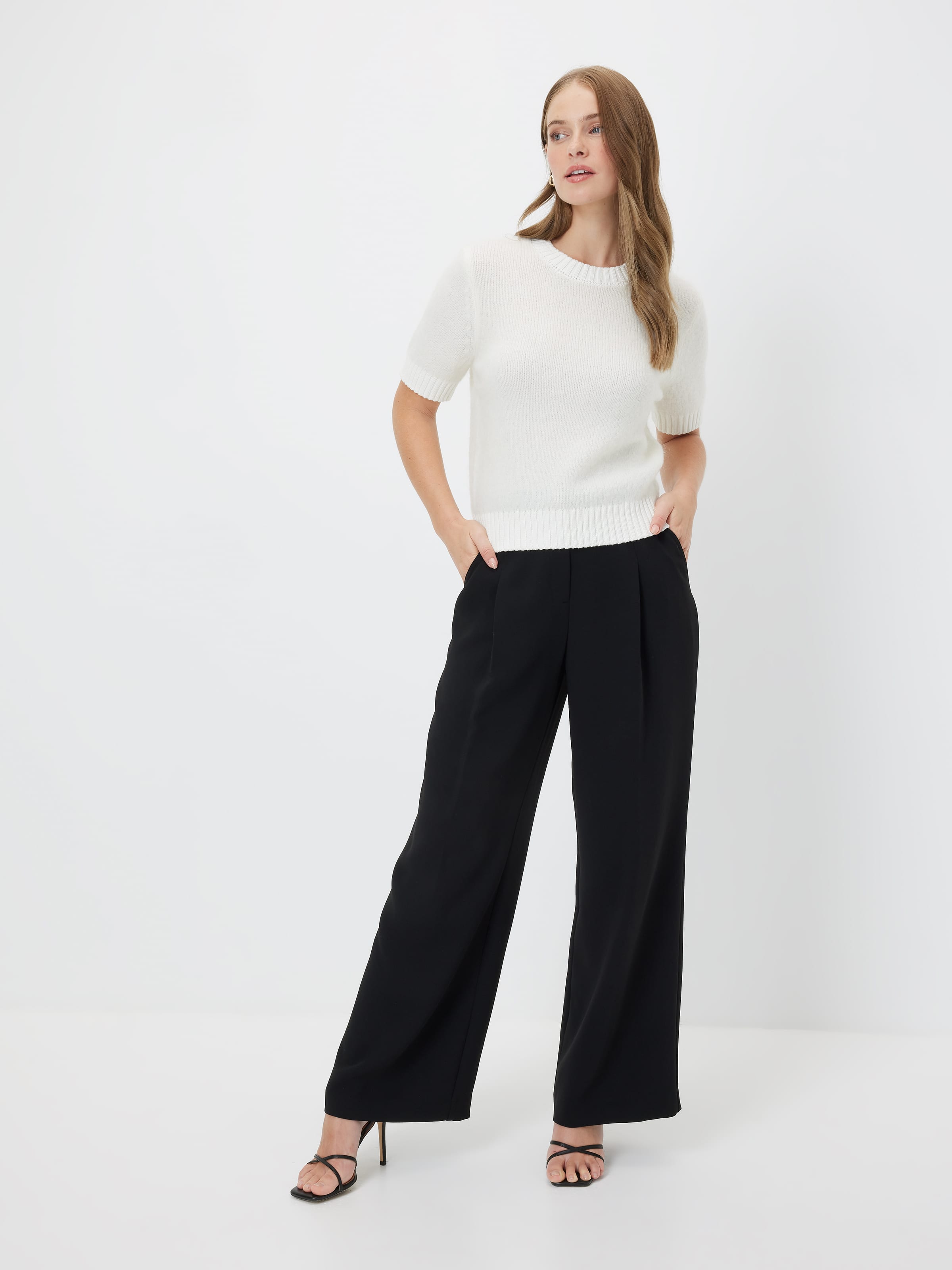 Gabby Fluffy Short Sleeve Knit