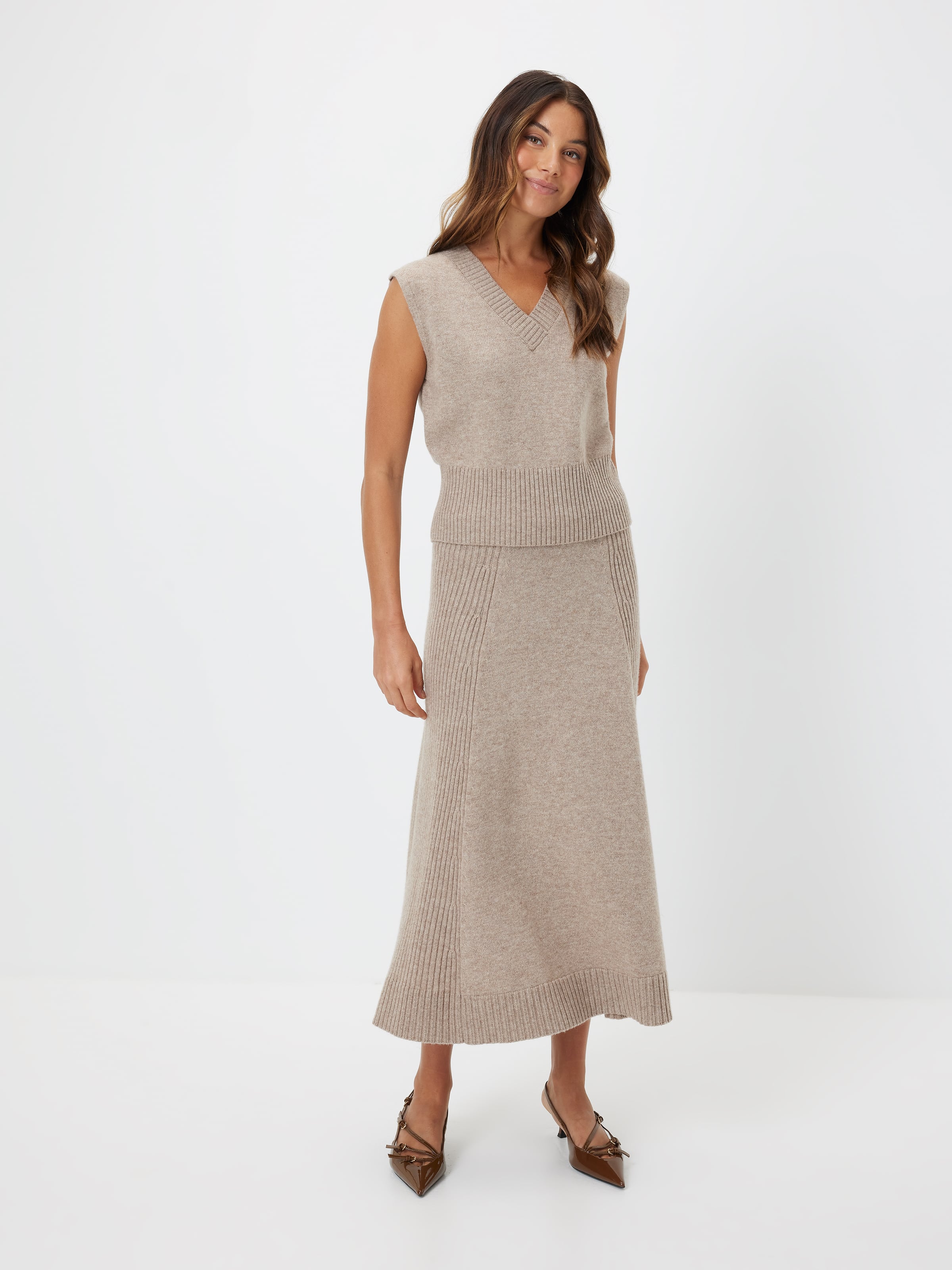 Liberty Ribbed Knitted Vest