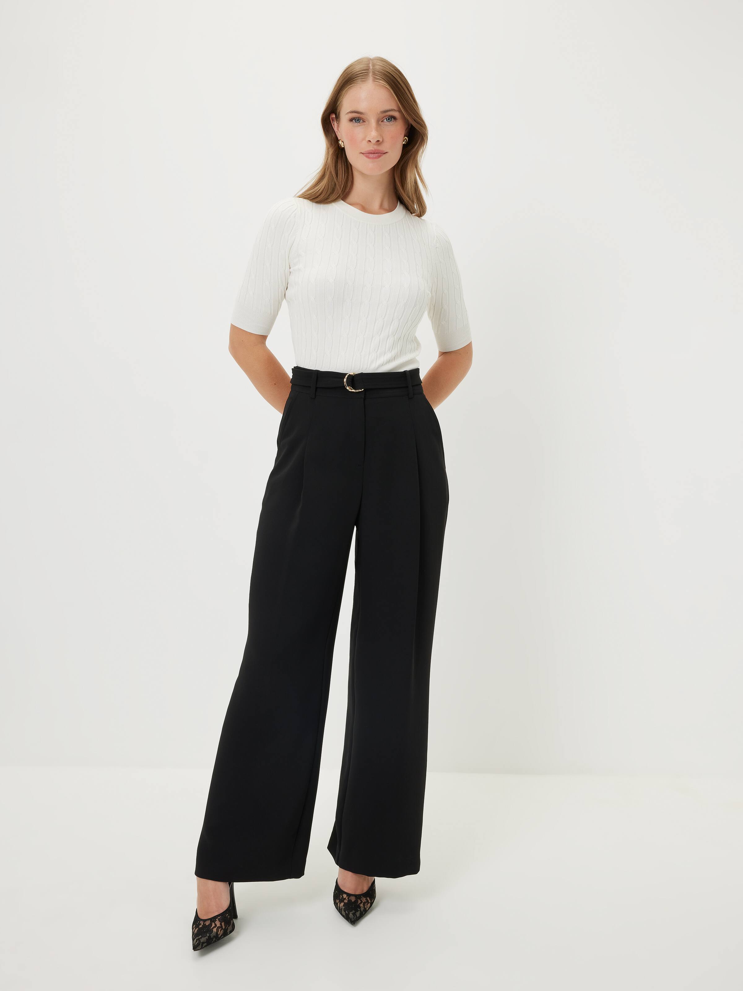 Alexa Short Sleeve Cable Knit