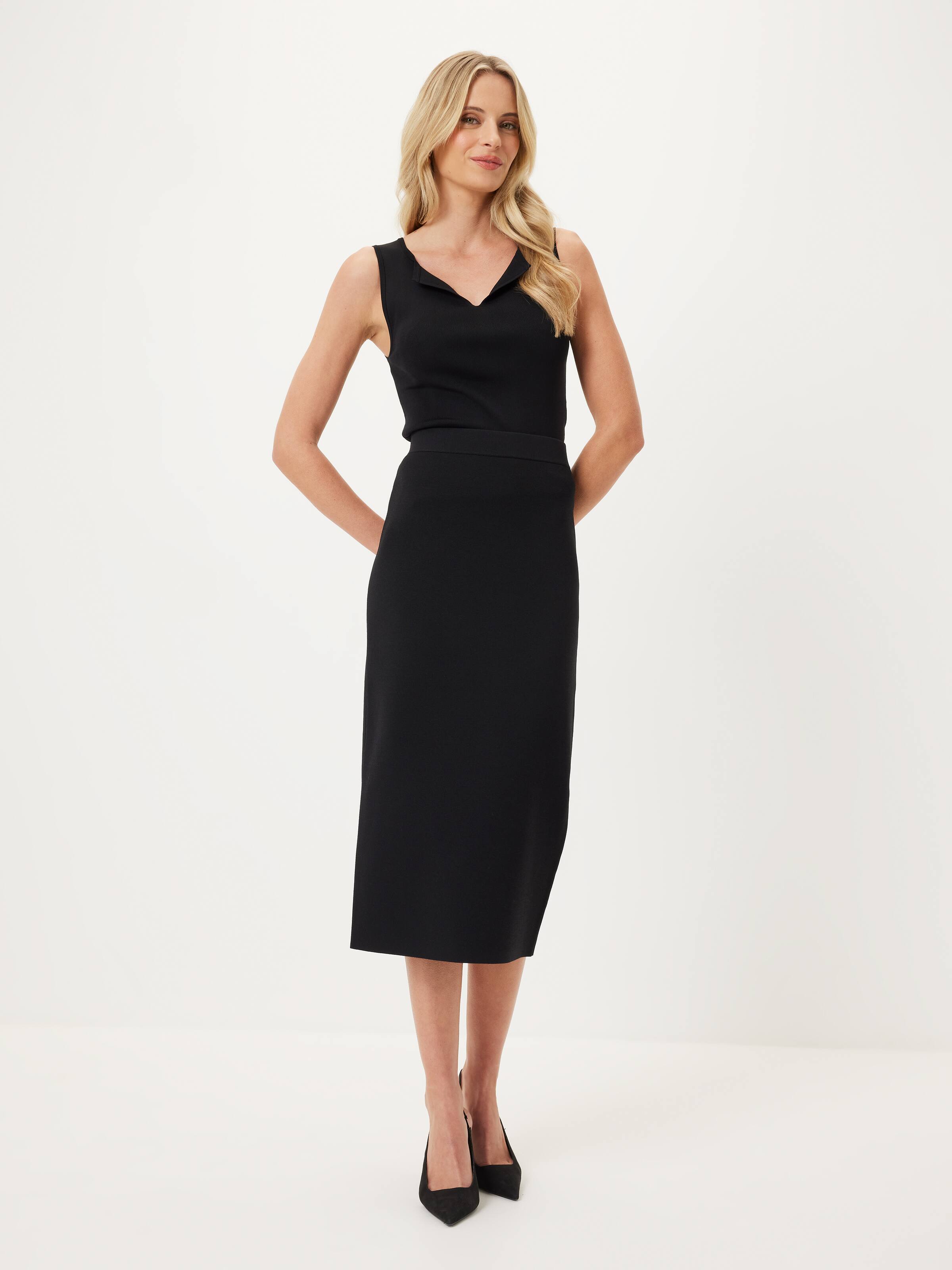Nina Notch Neck Milano Knit