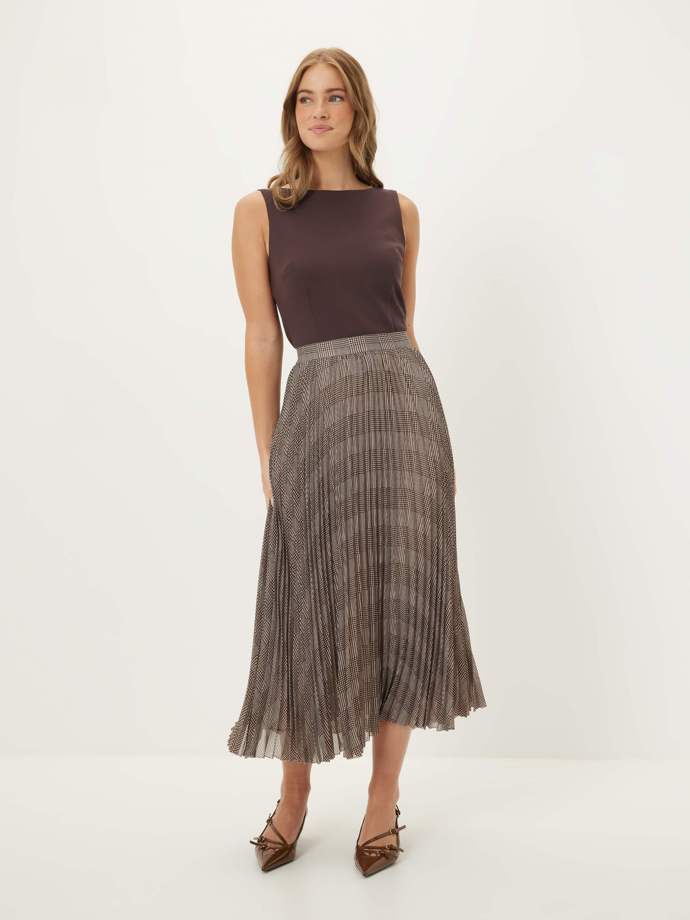 Penny Ponte Shell Top