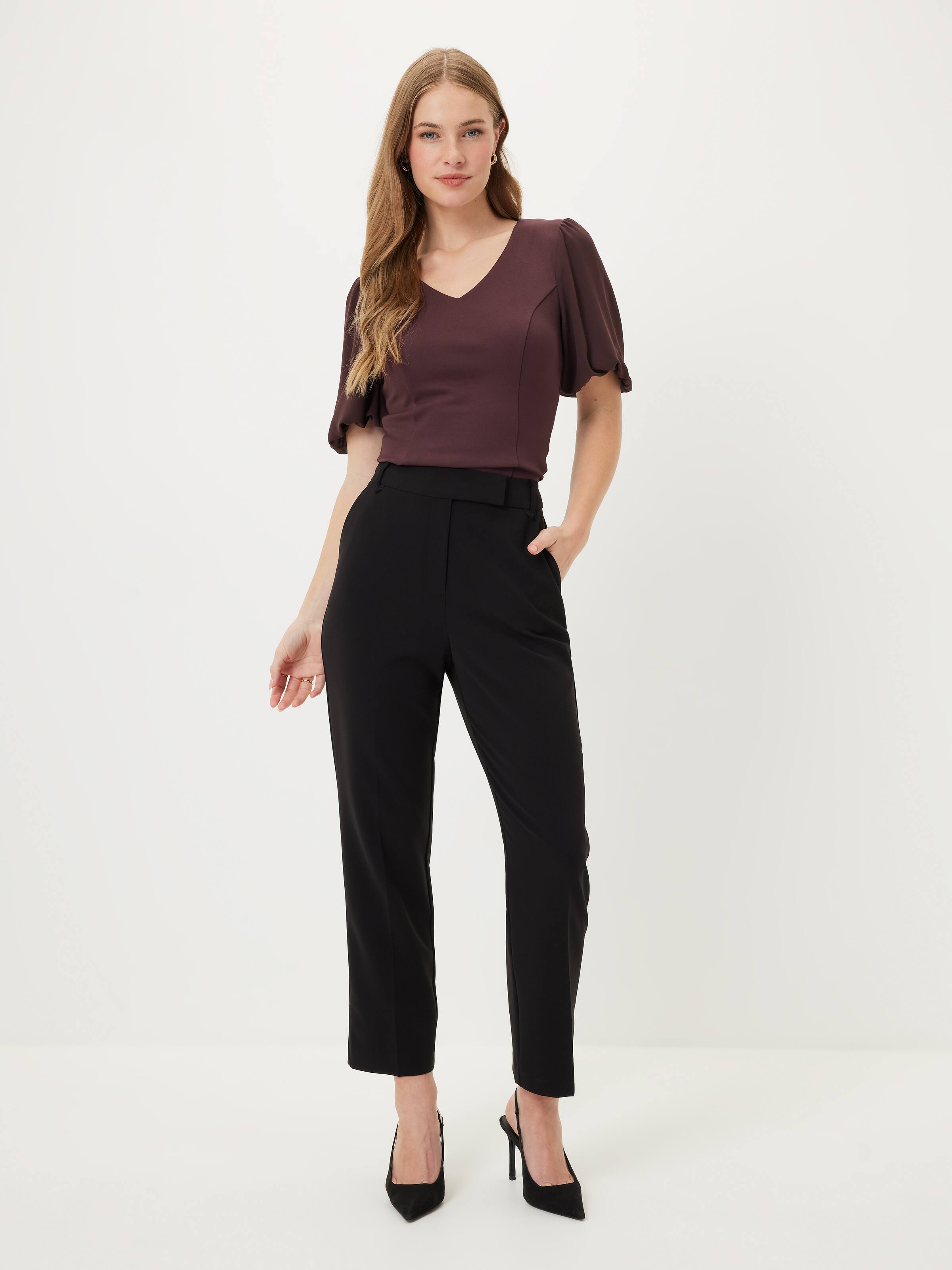 Ness V Neck Ponte Top