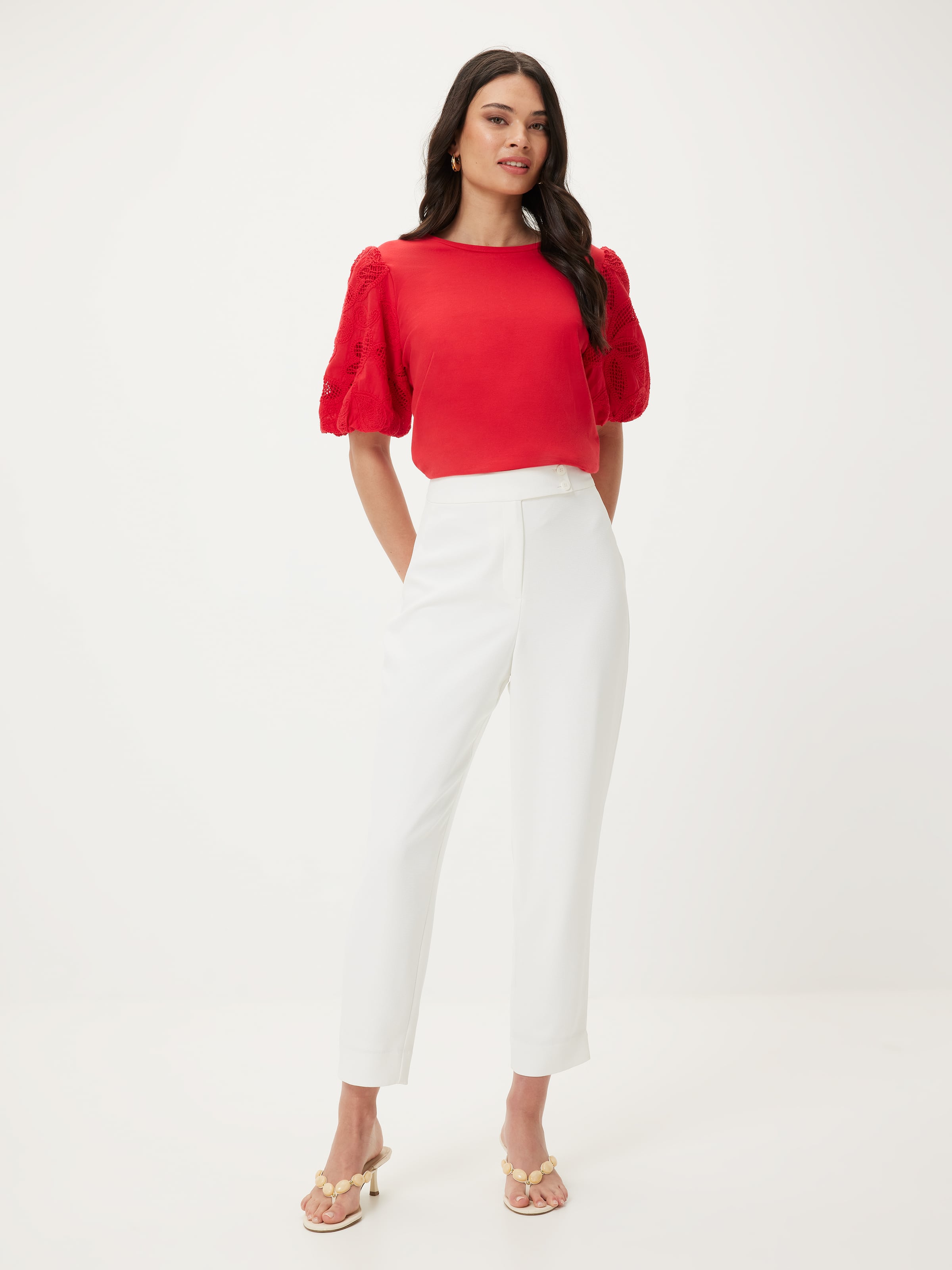 Jess Lace Sleeve Tee