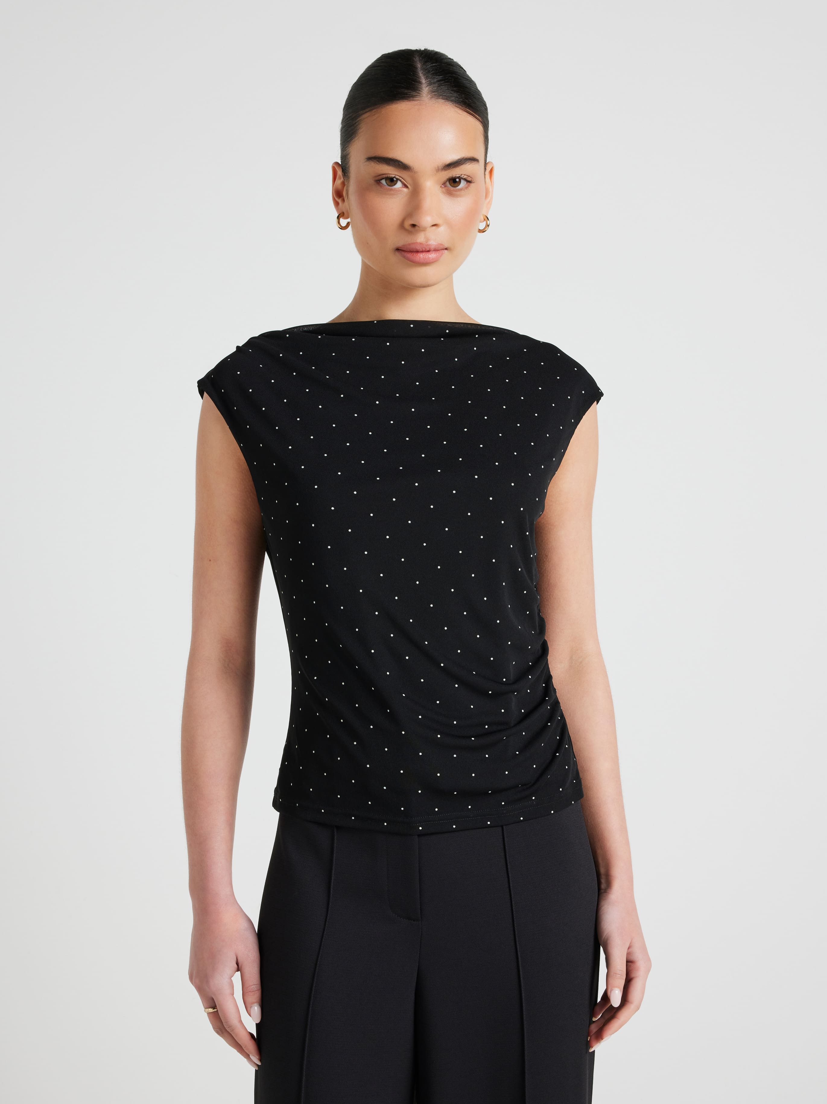 Dion Mesh Shell Top