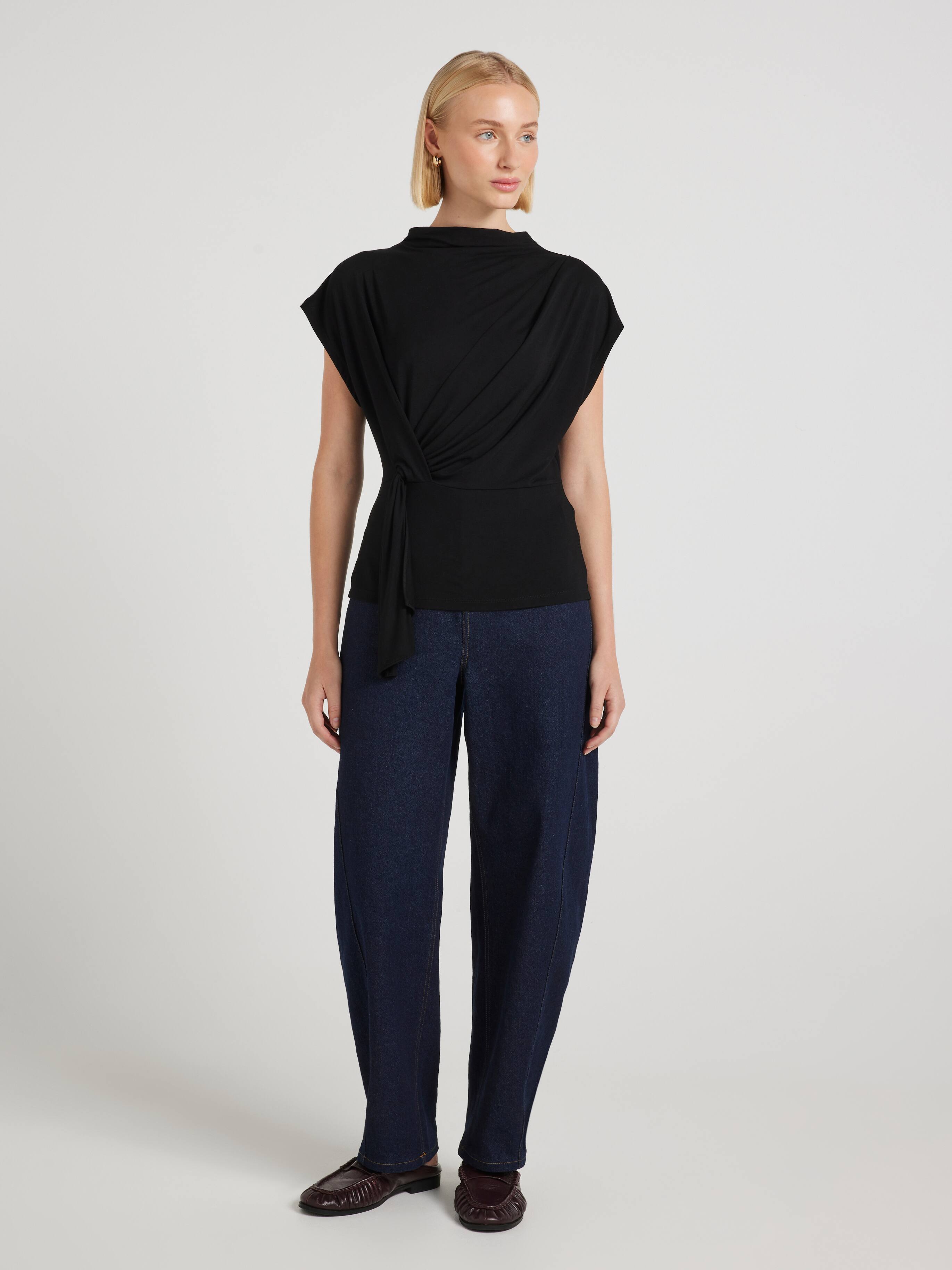 Vesper Twist Front Knit Top