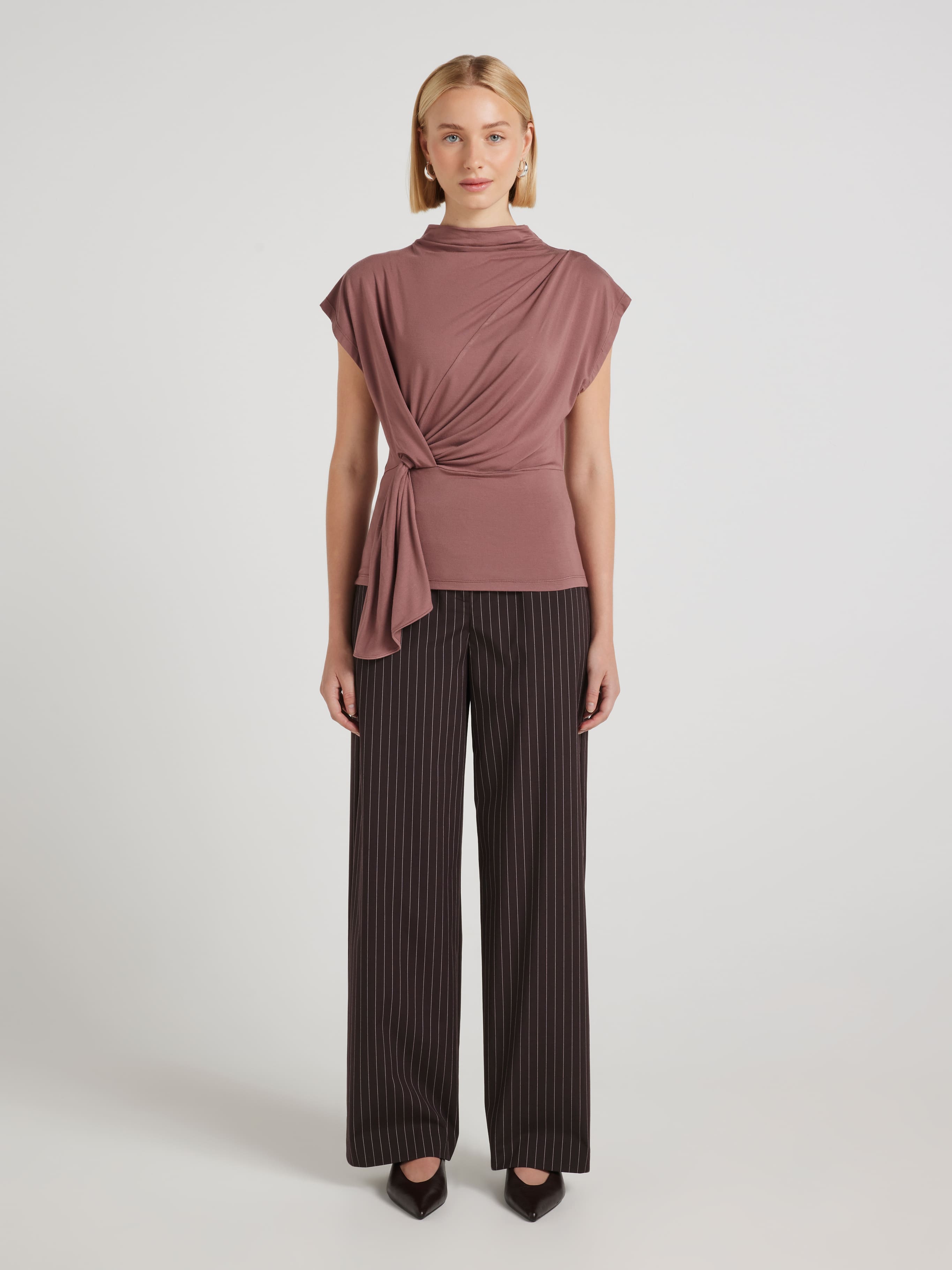 Almost Gone Vesper Twist Front Knit Top