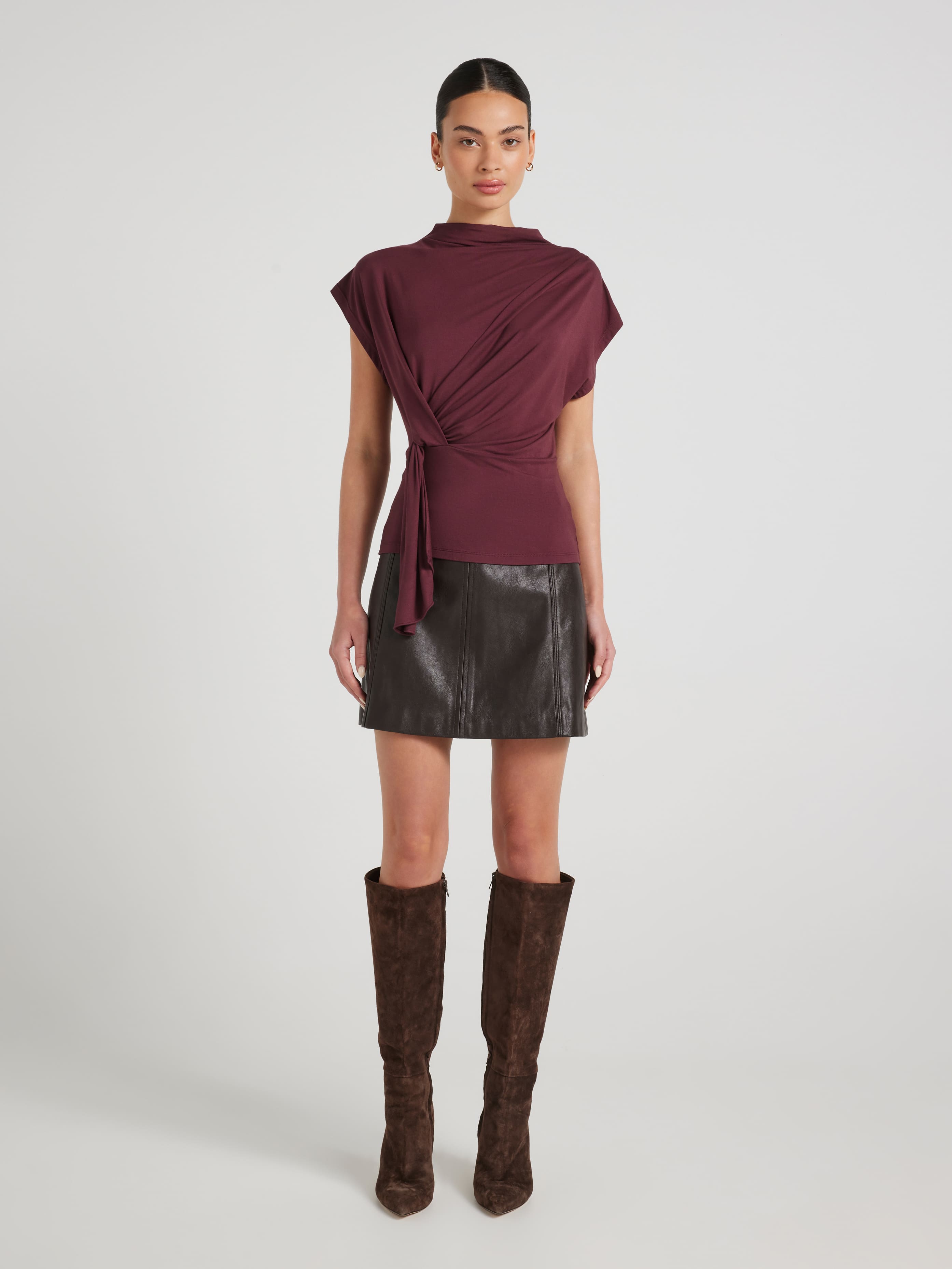 Almost Gone Vesper Twist Front Knit Top