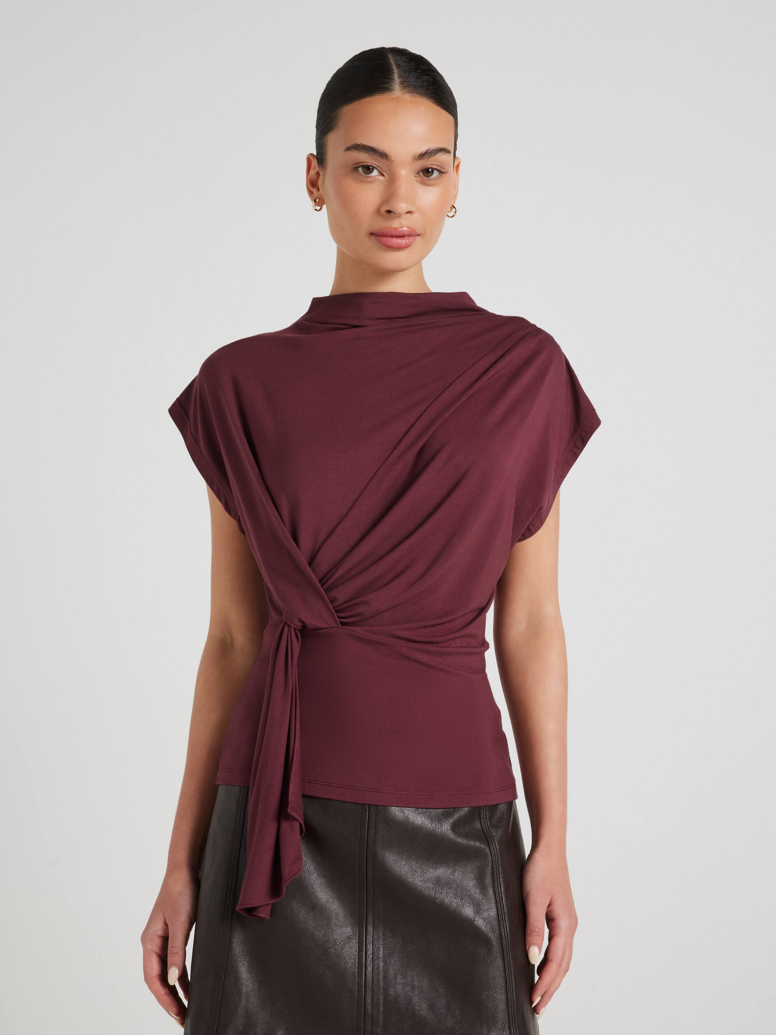 Vesper Twist Front Knit Top