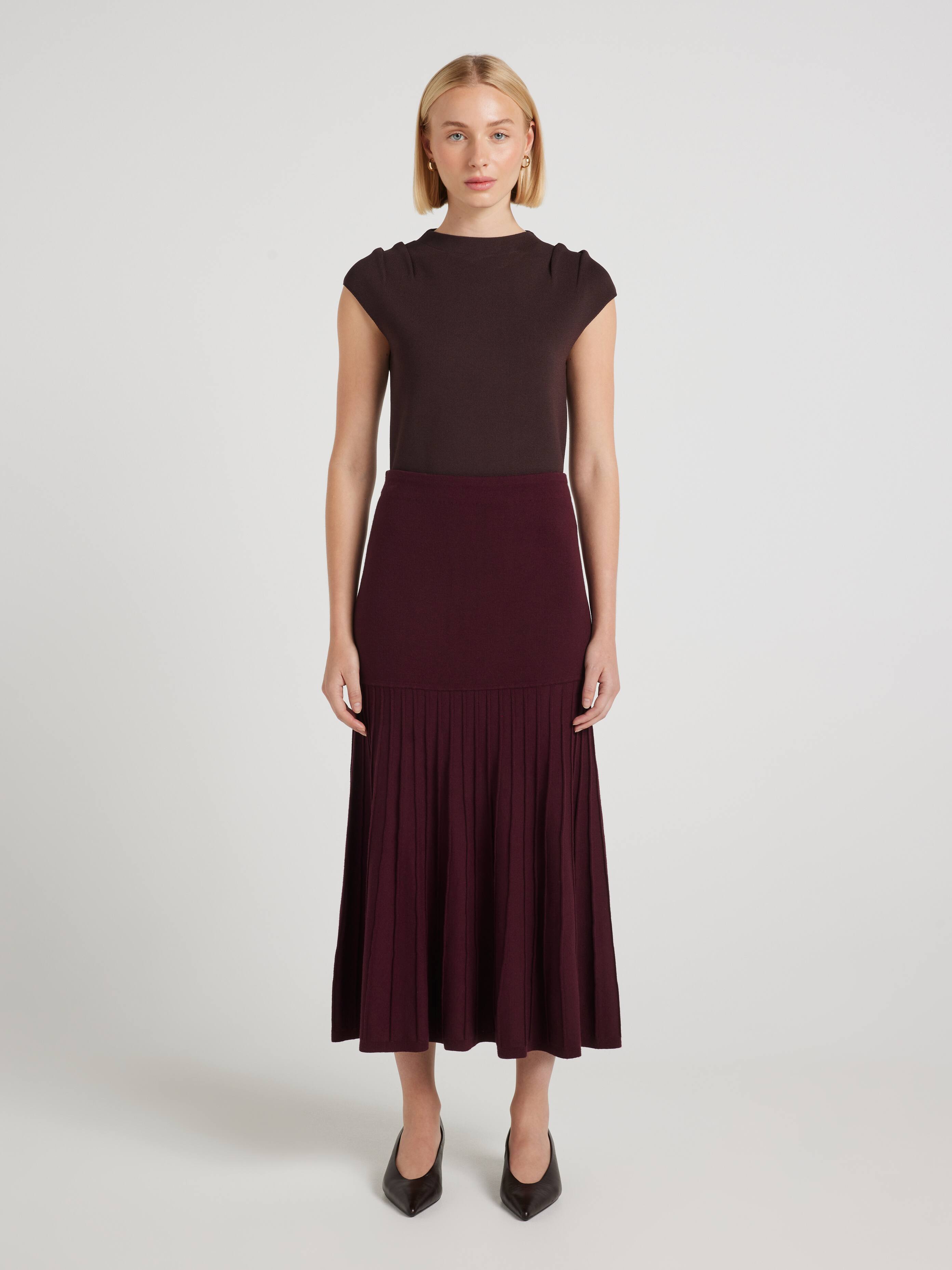 Laura Ribbed Knit Skirt
