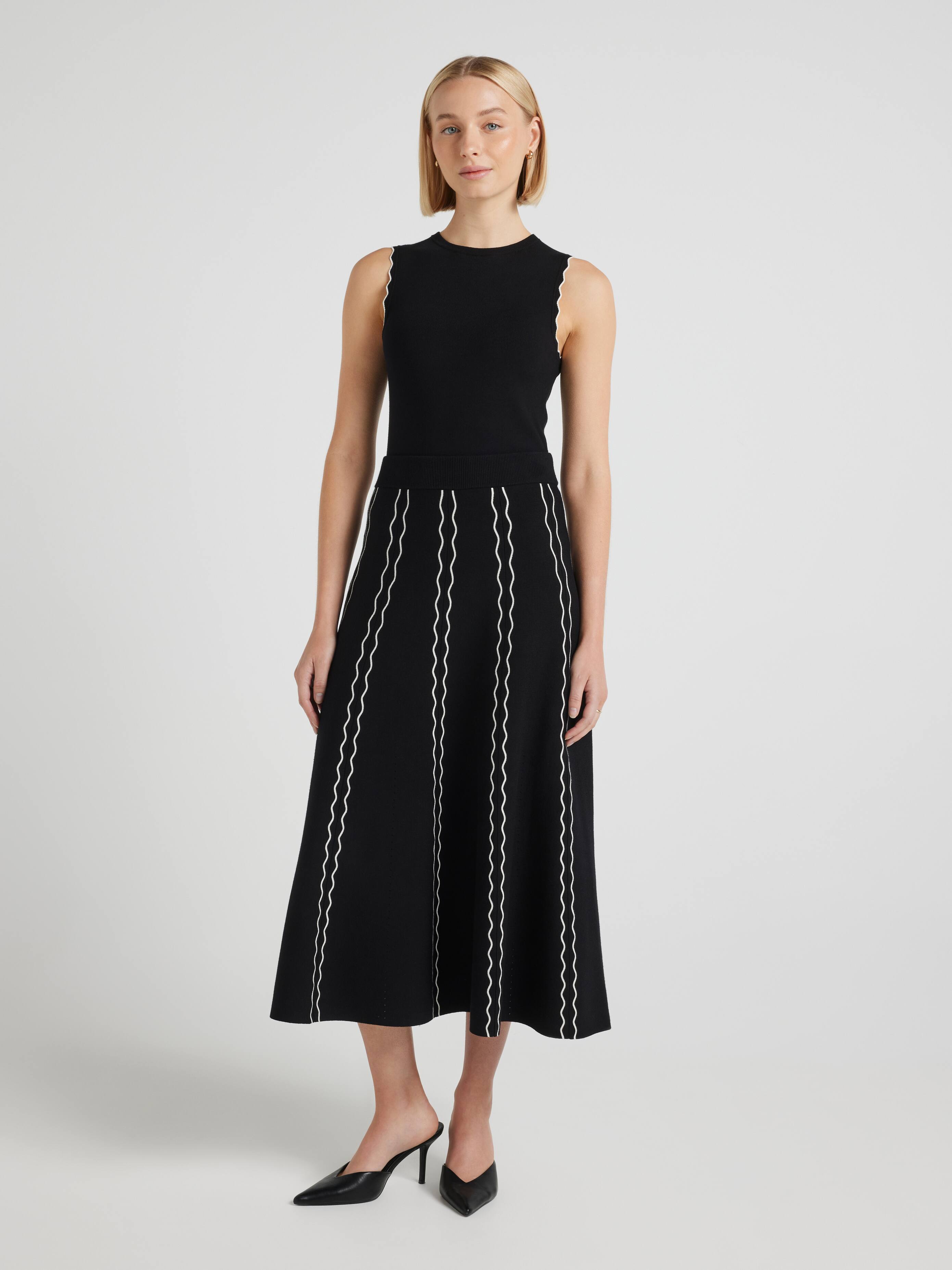 Georgie Scallop Detail Skirt
