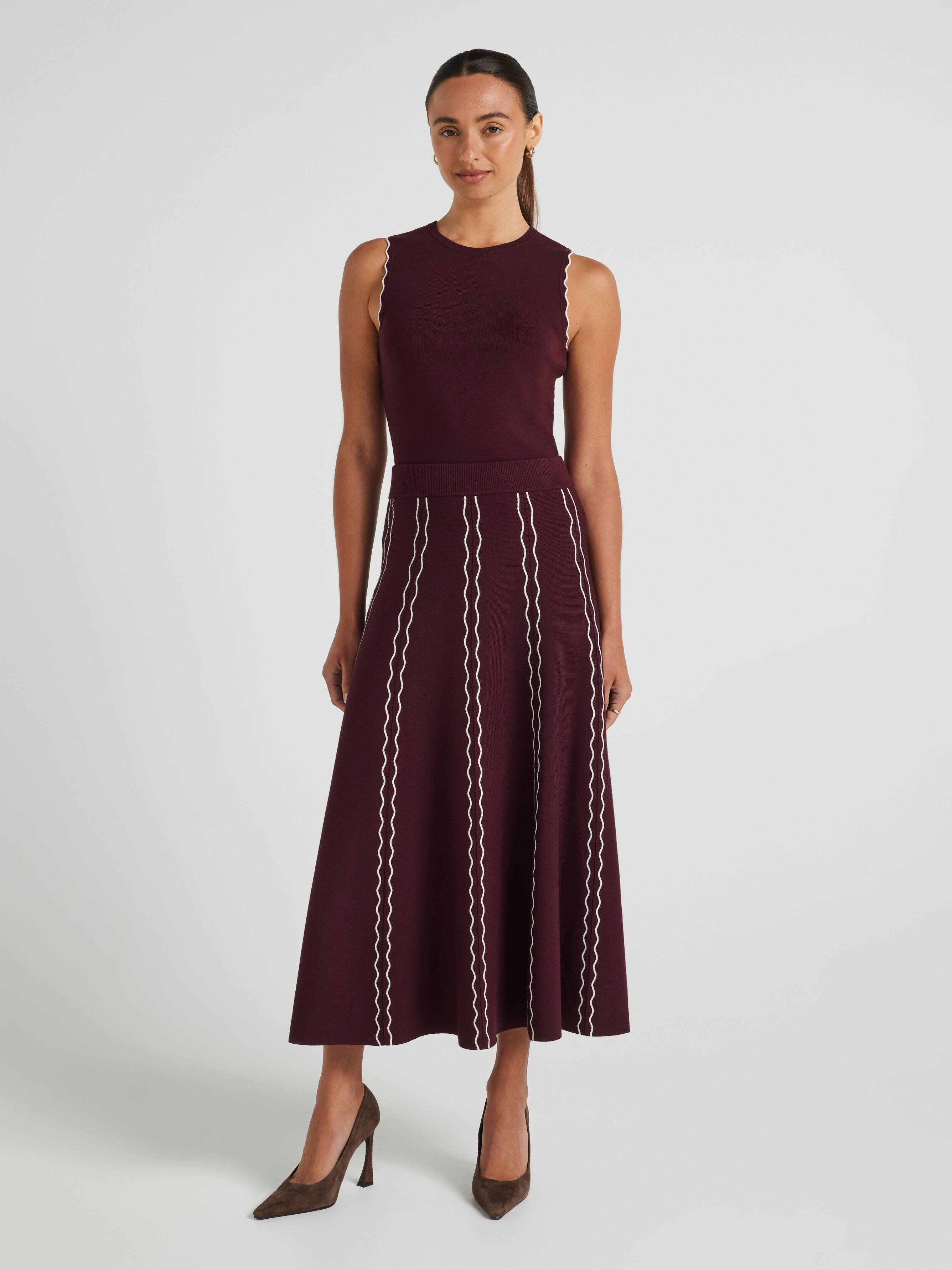 Georgie Scallop Detail Skirt