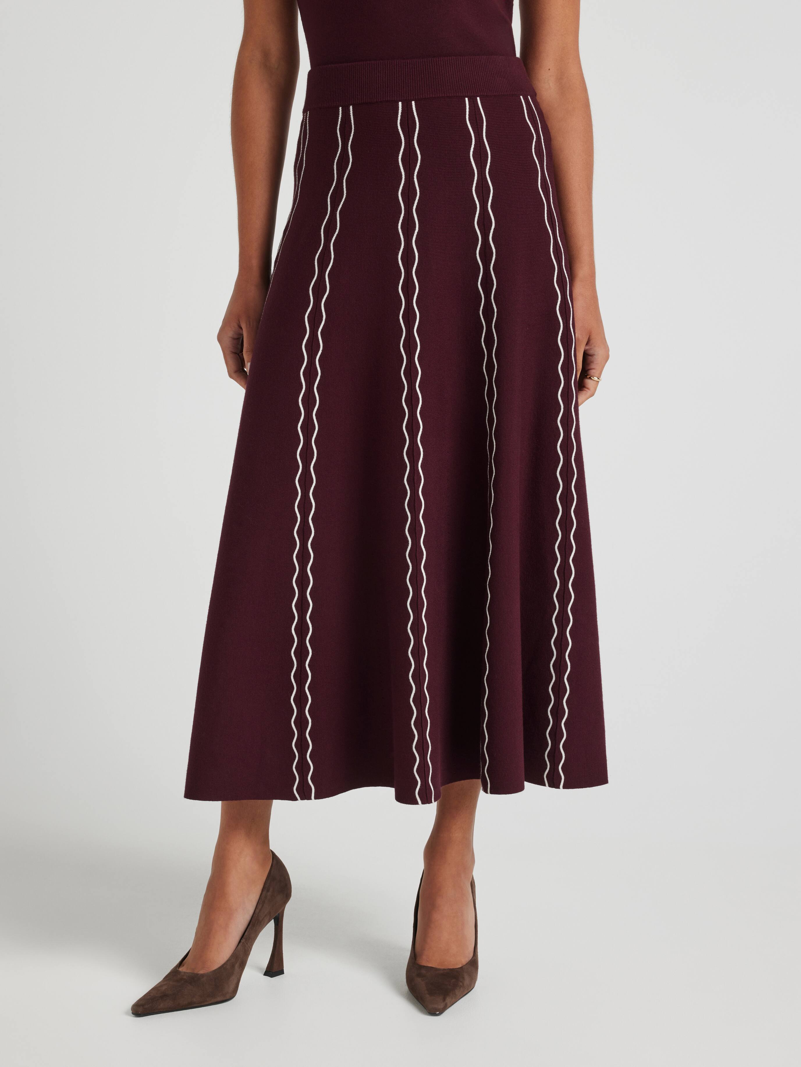 Georgie Scallop Detail Skirt
