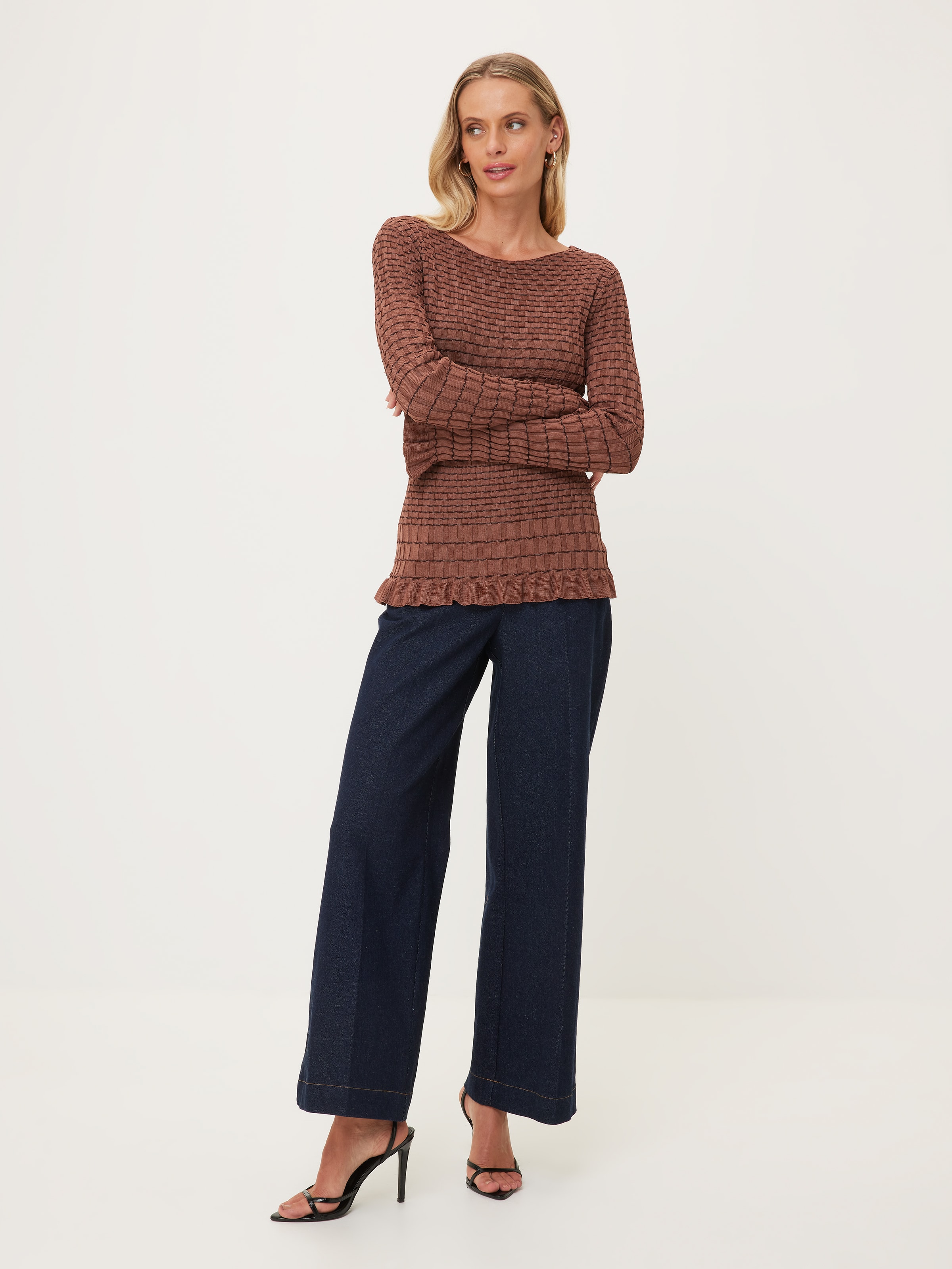 Cleo Two Tone Milano Knit
