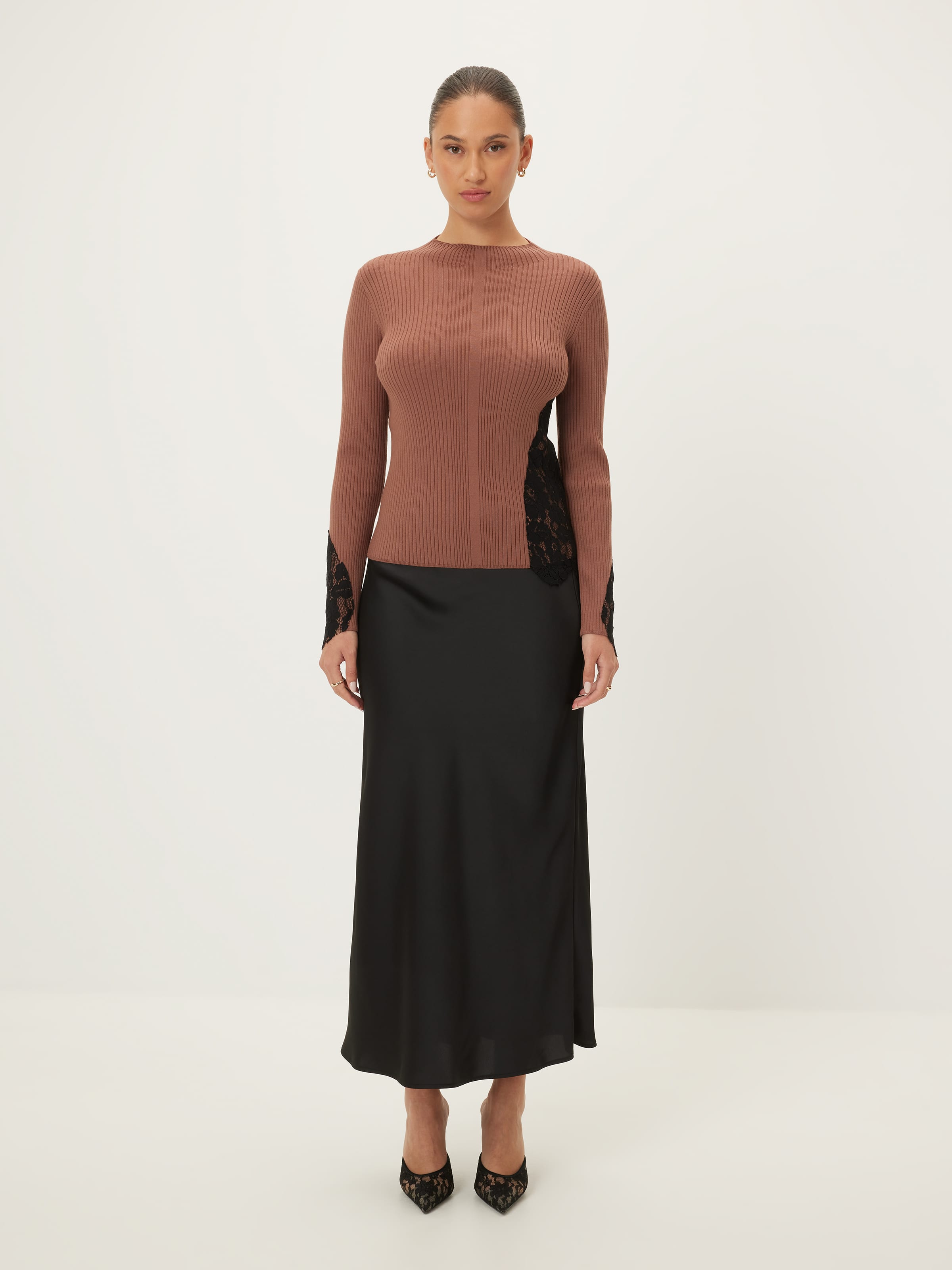 Katie Lace Detail Milano Ls