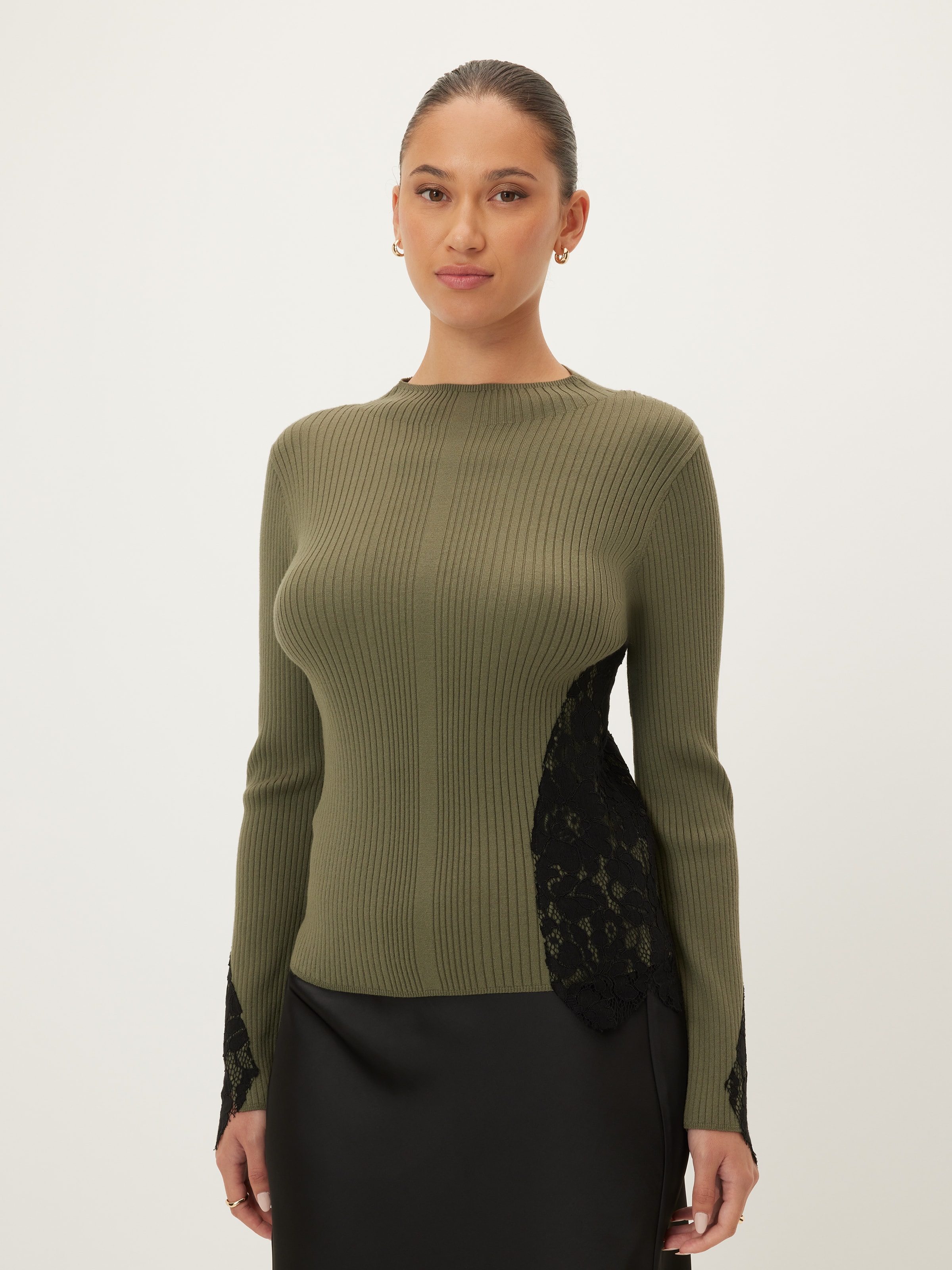 Katie Lace Detail Milano Ls