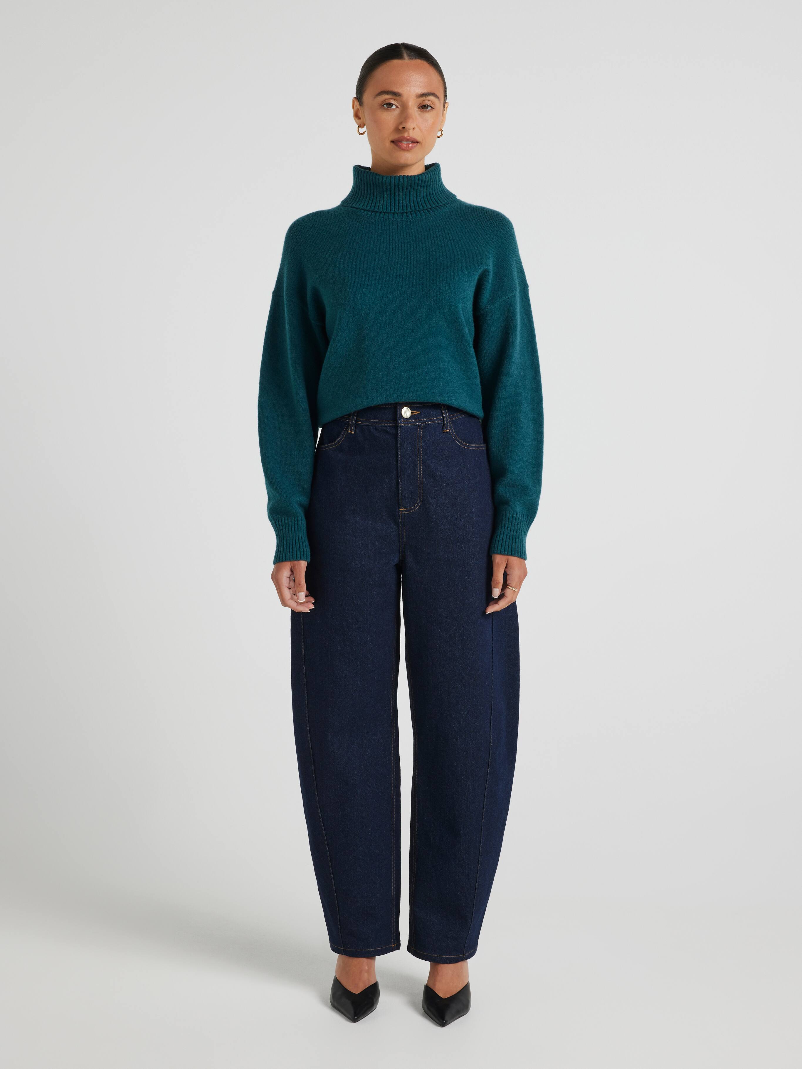 Julia Roll Neck Long Sleeve Knit