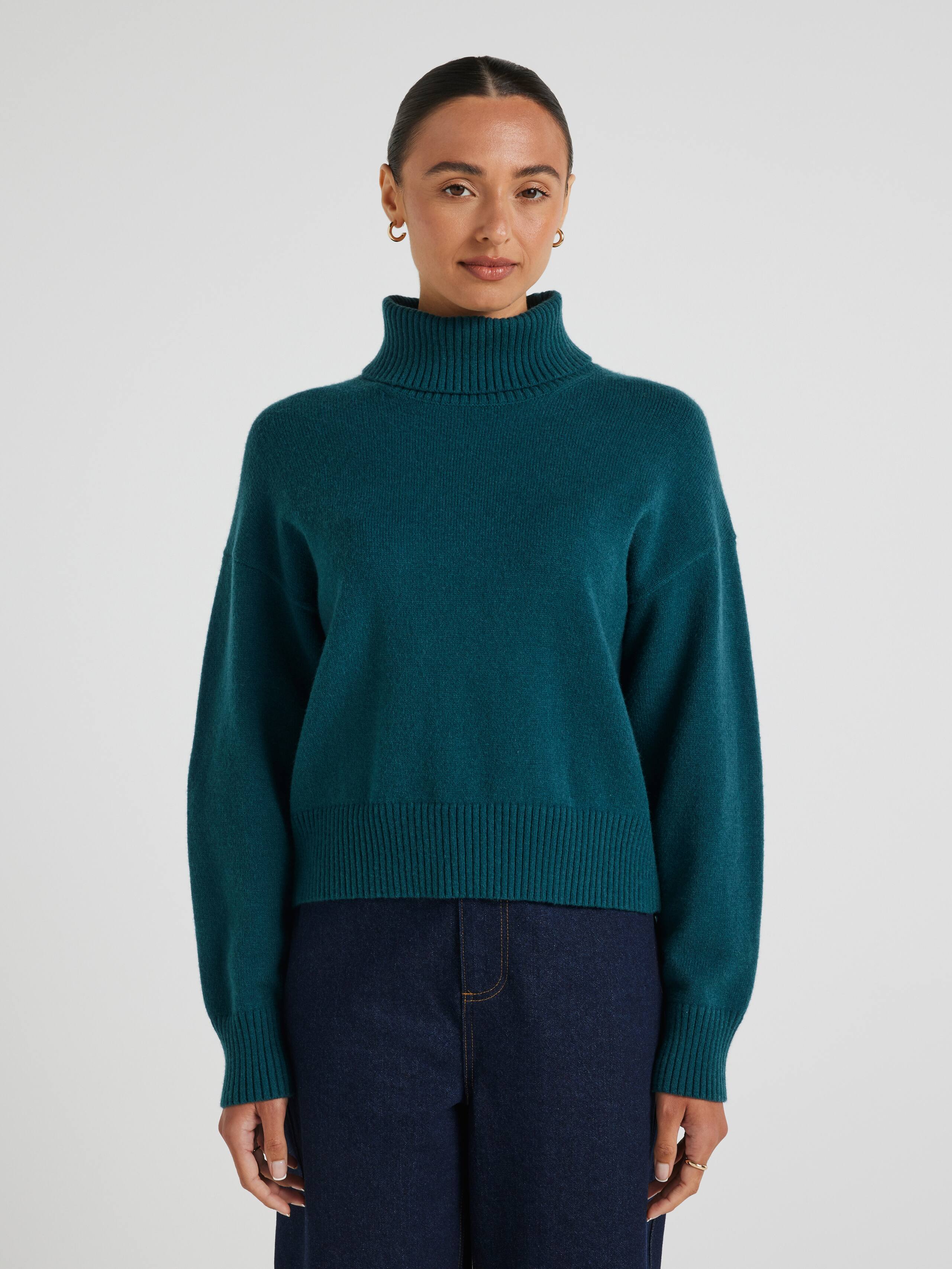 Julia Roll Neck Long Sleeve Knit