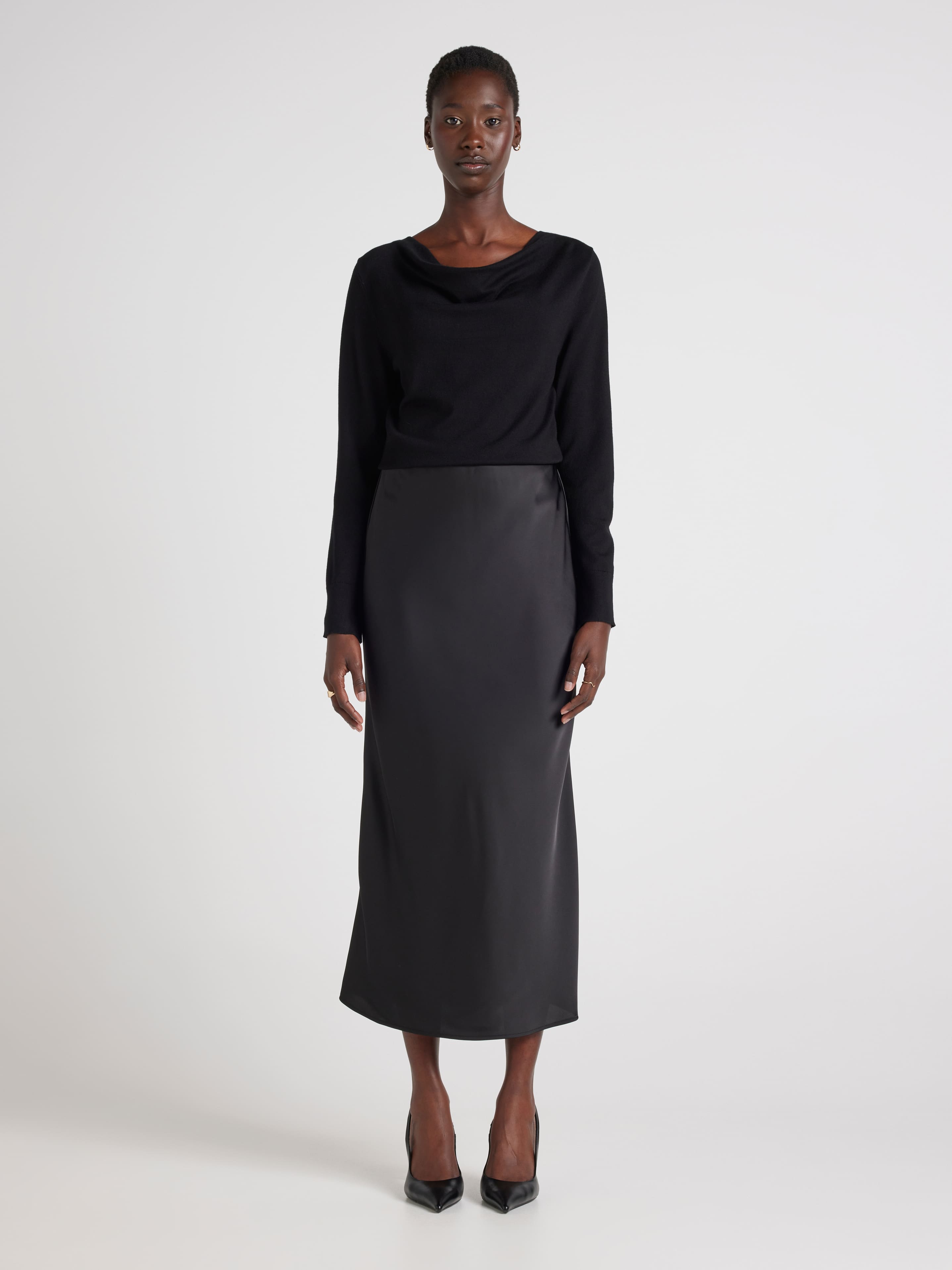 Sophia Cowl Neck Long Sleeve Knit