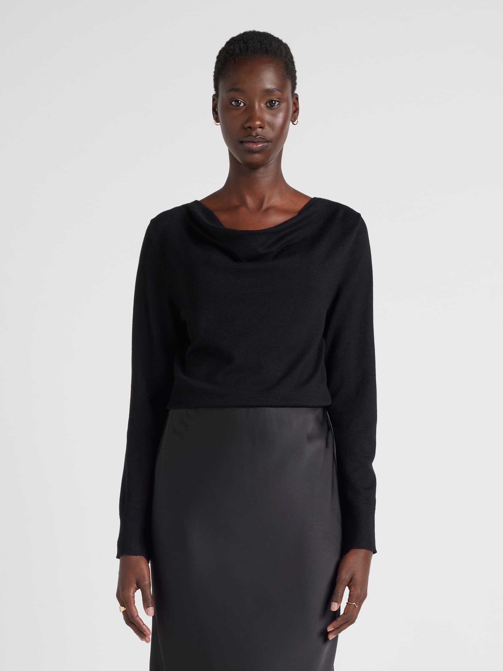 Sophia Cowl Neck Long Sleeve Knit