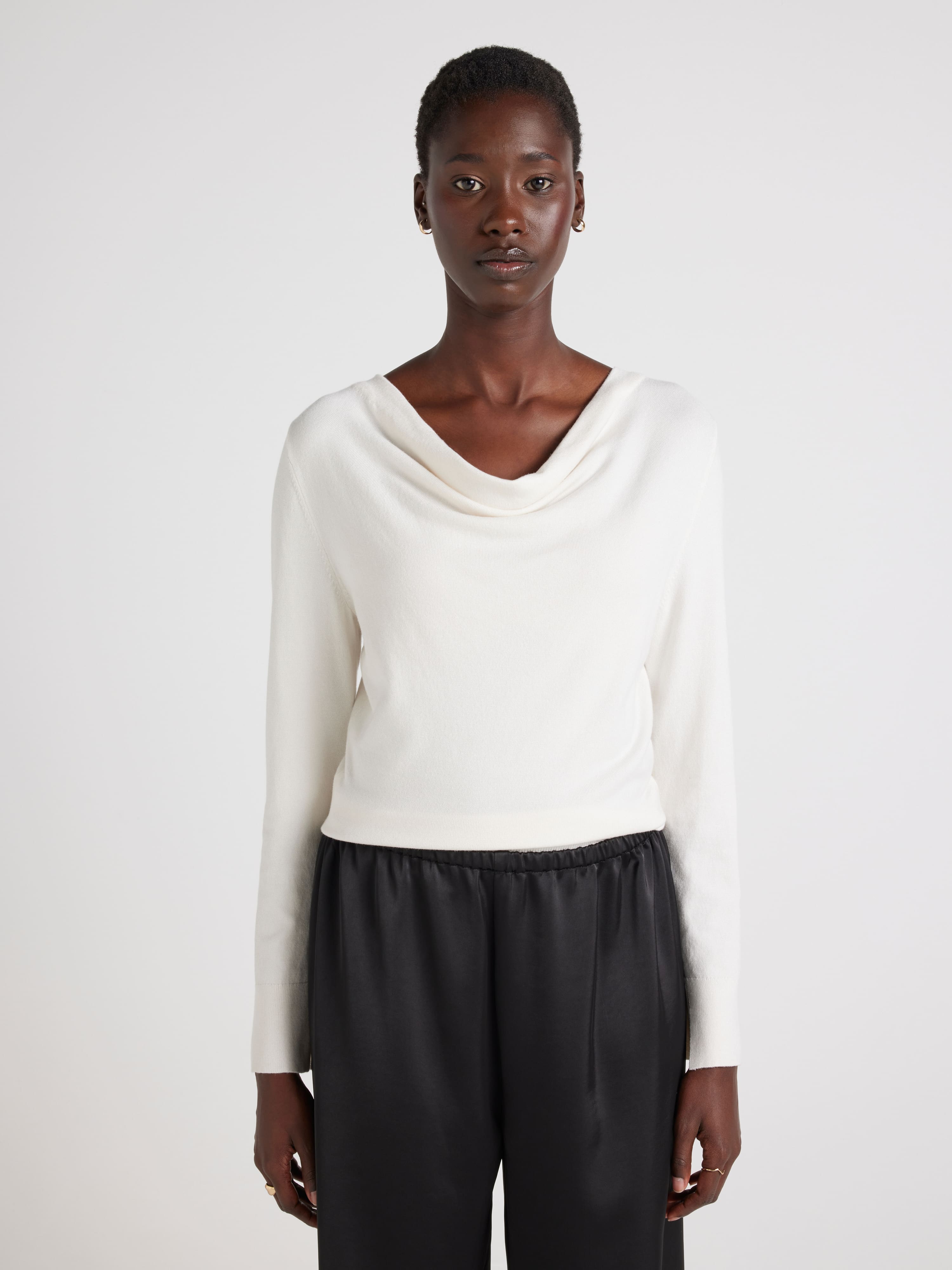Sophia Cowl Neck Long Sleeve Knit