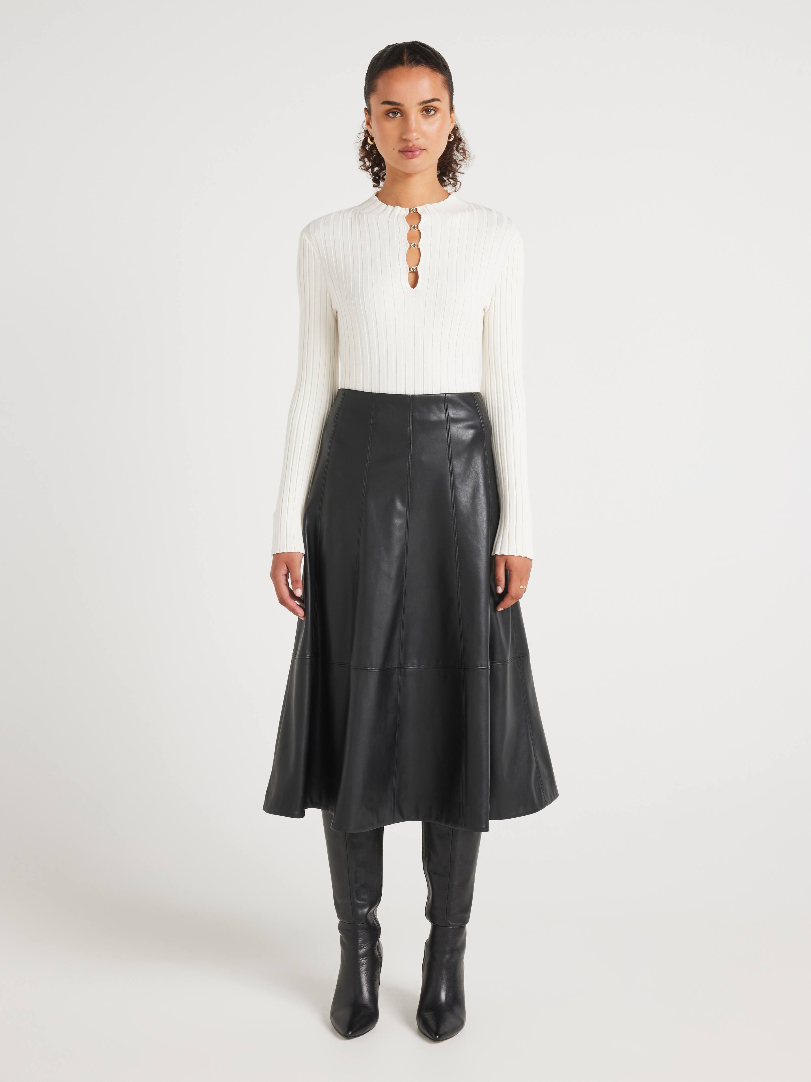Cass Keyhole Long Sleeve Knit