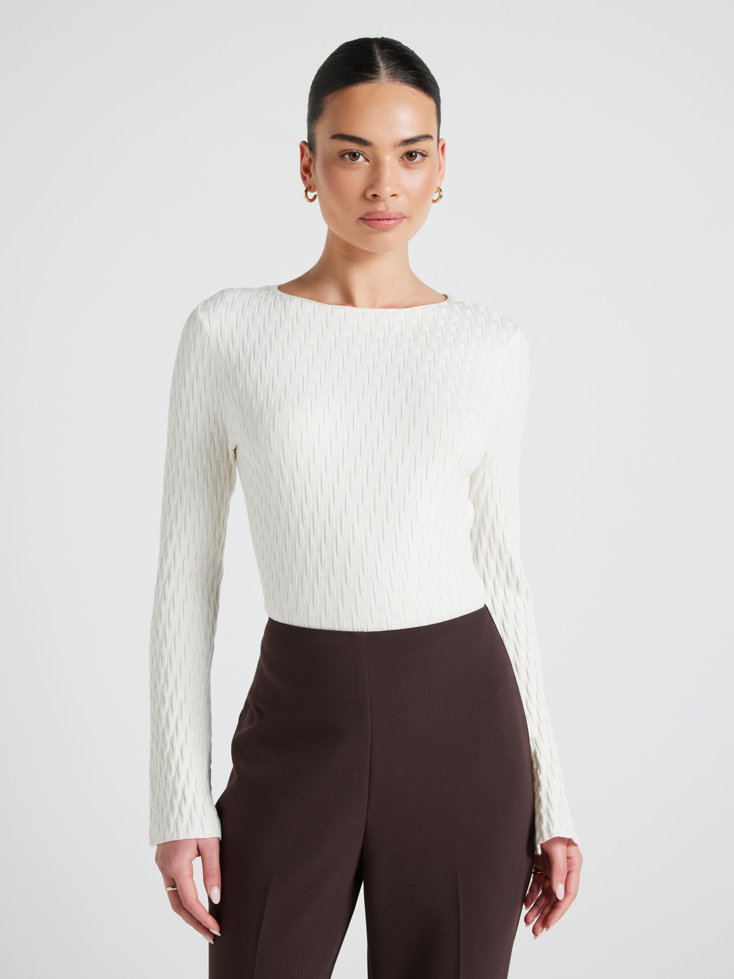 Riley Textured Boatneck Knit