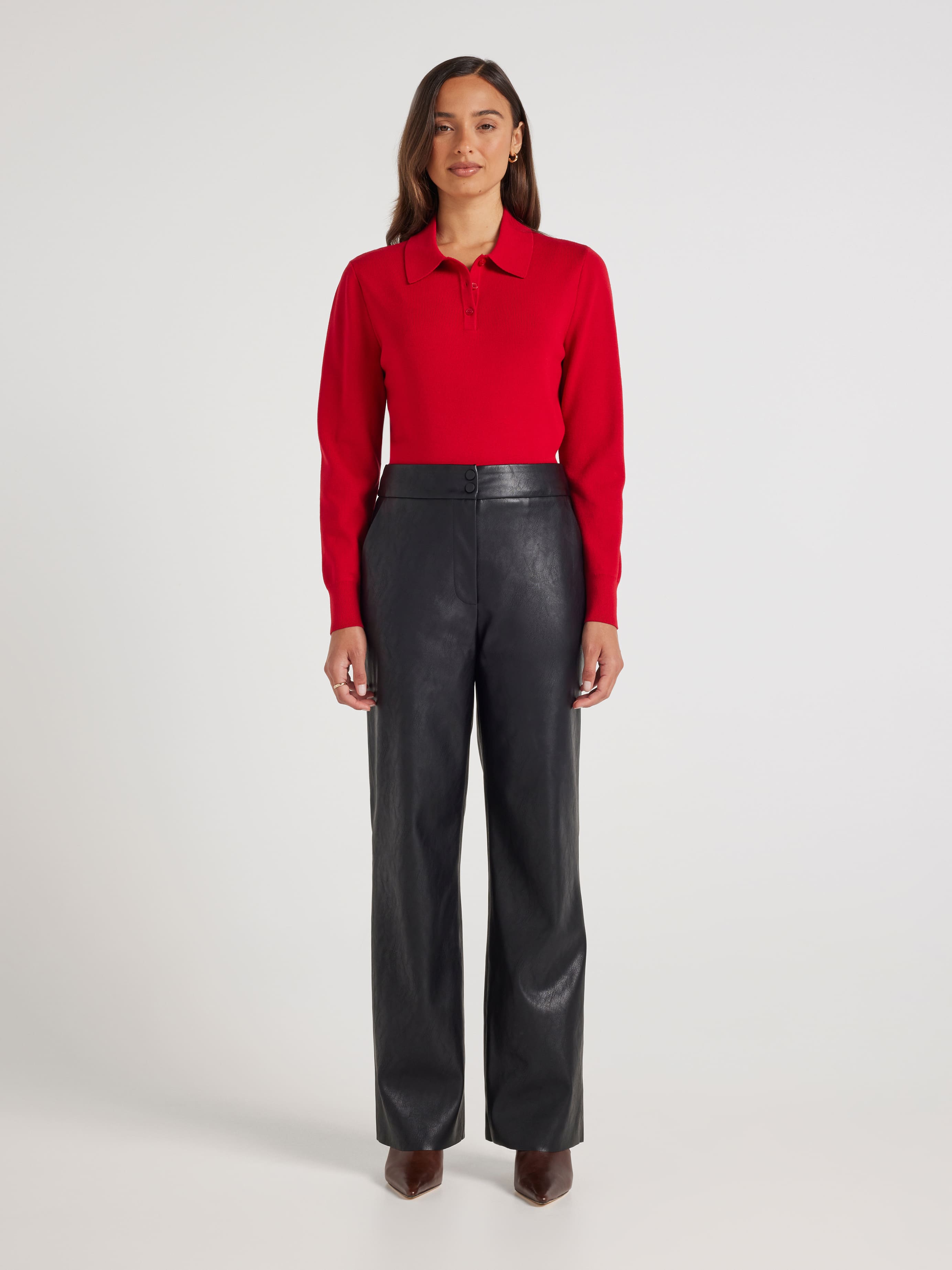 Lola Collared Long Sleeve Knit