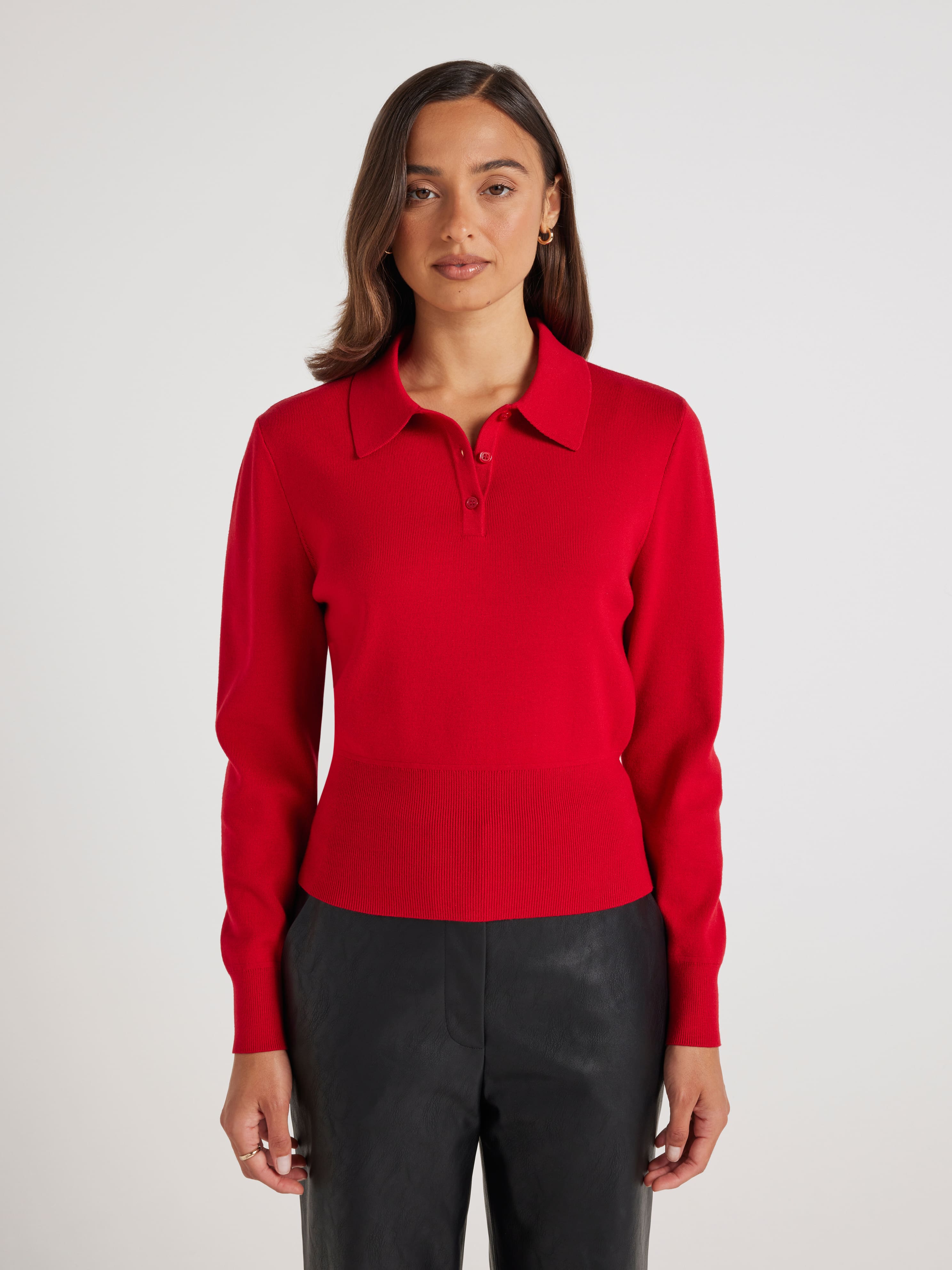 Lola Collared Long Sleeve Knit