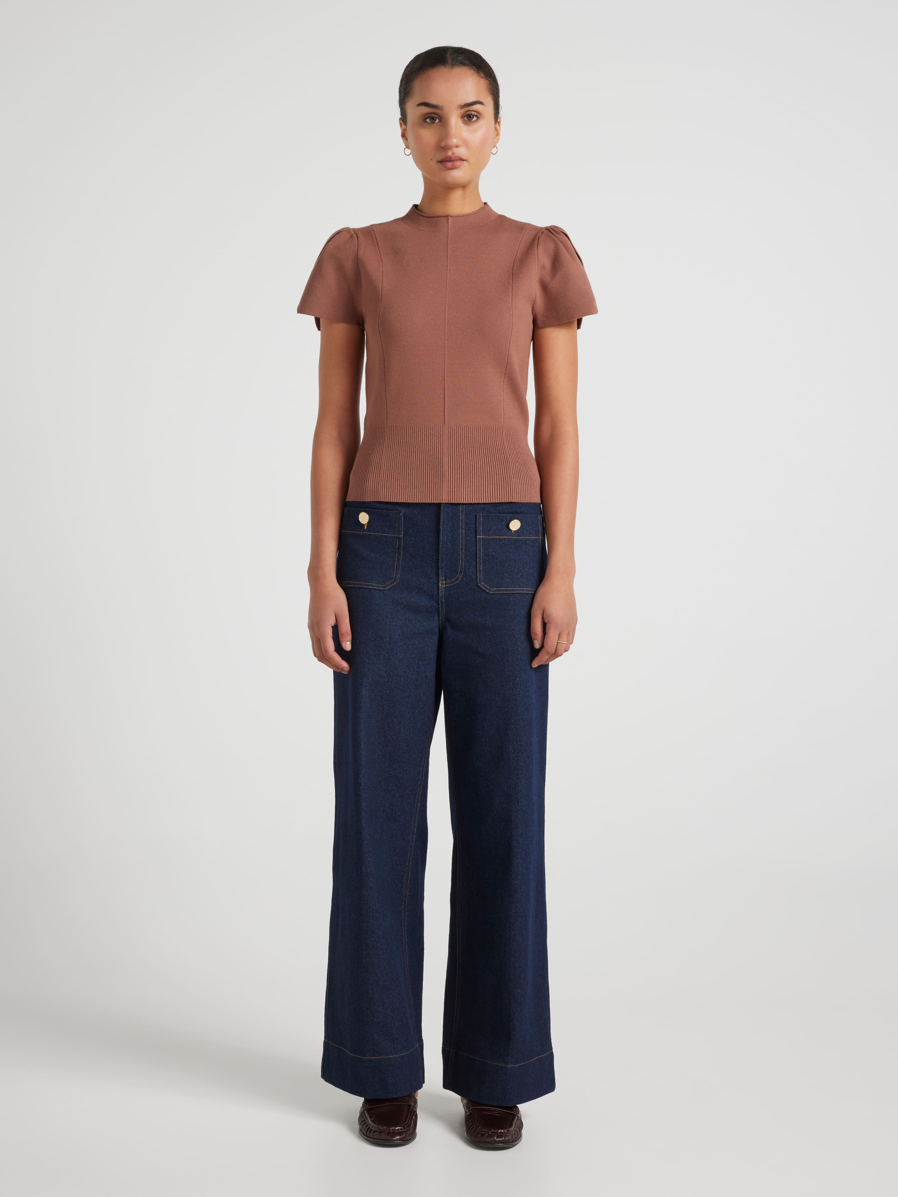 Iris Cap Sleeve Milano Top