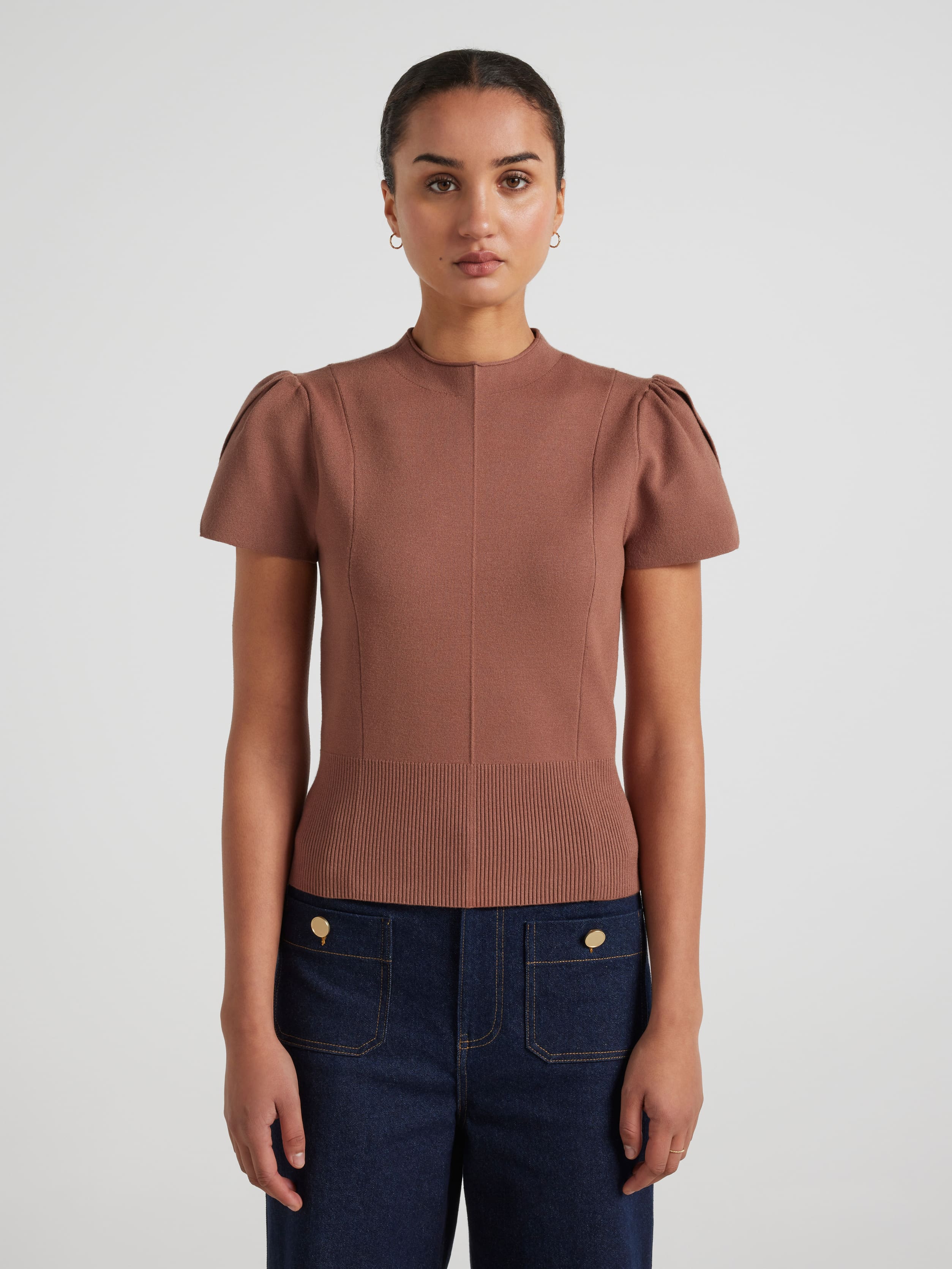 Iris Cap Sleeve Milano Top