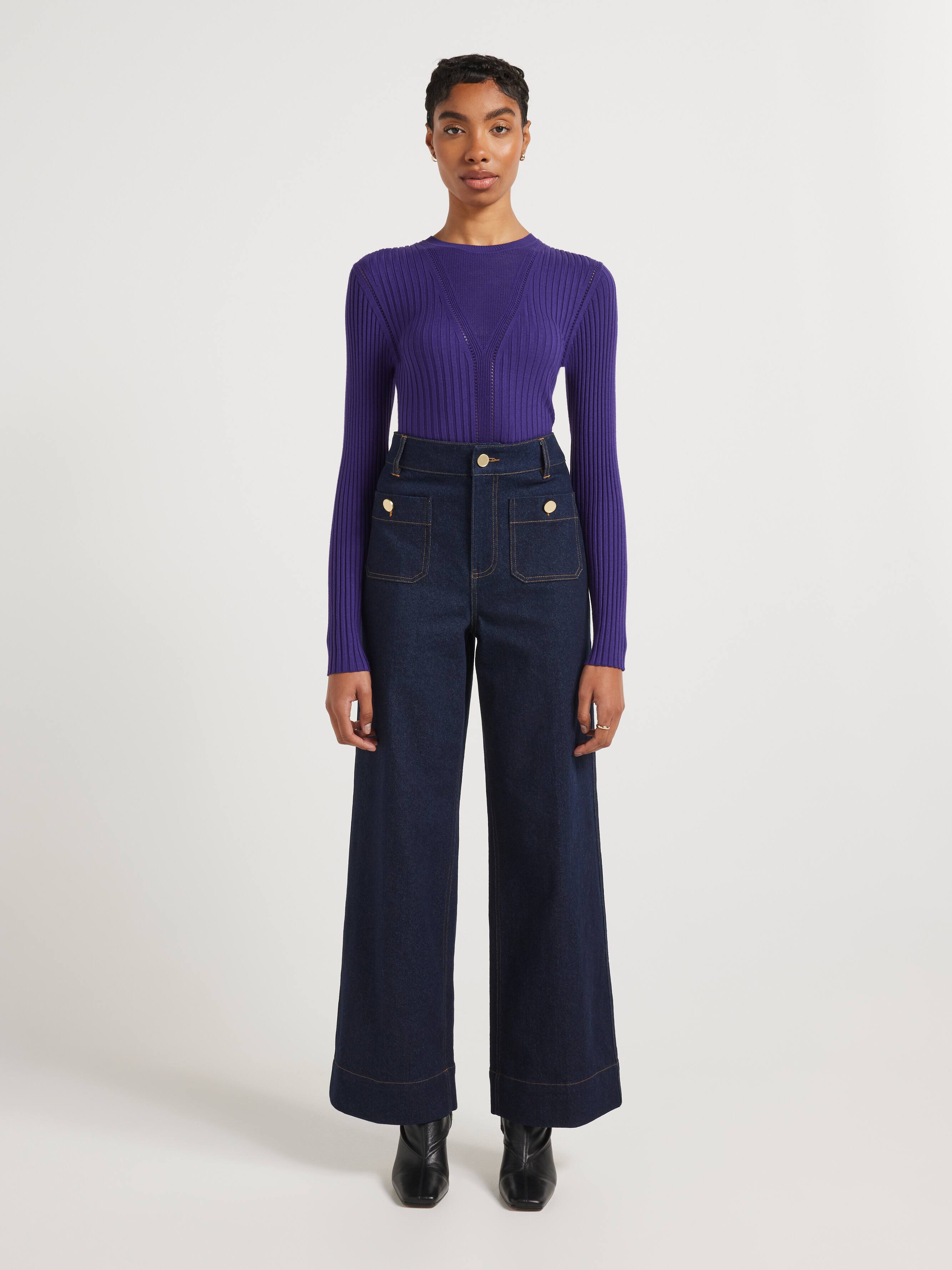 Nina Long Sleeve Pointelle Knit