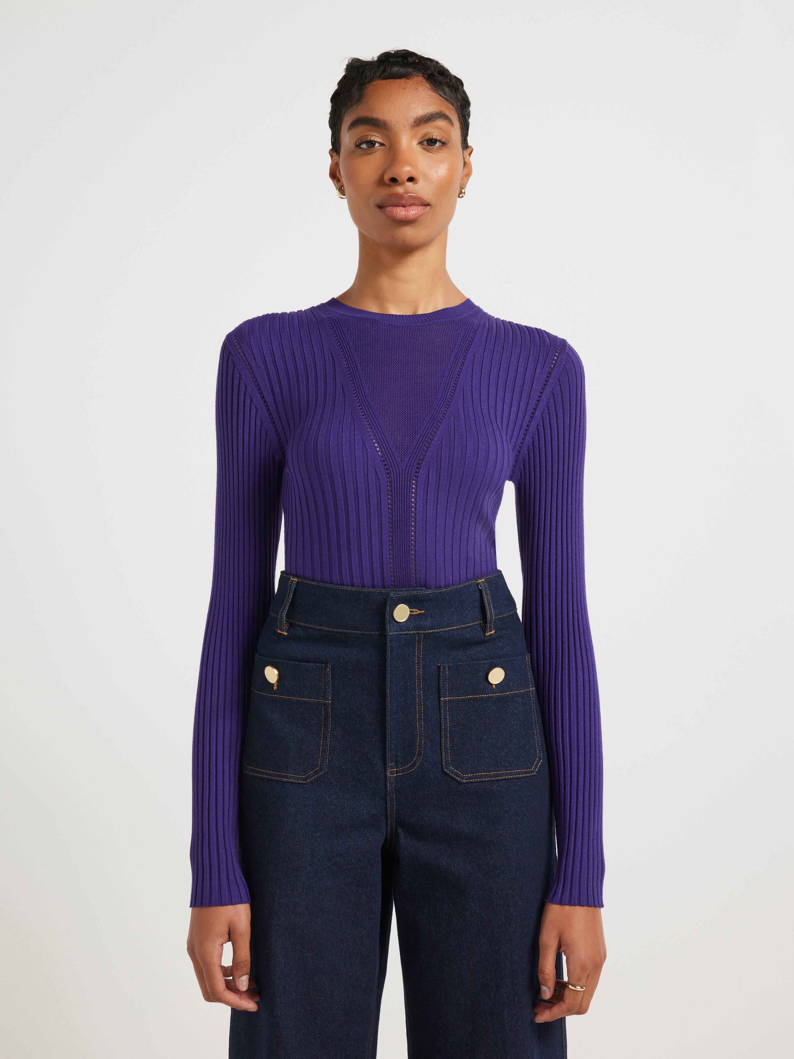Nina Long Sleeve Pointelle Knit