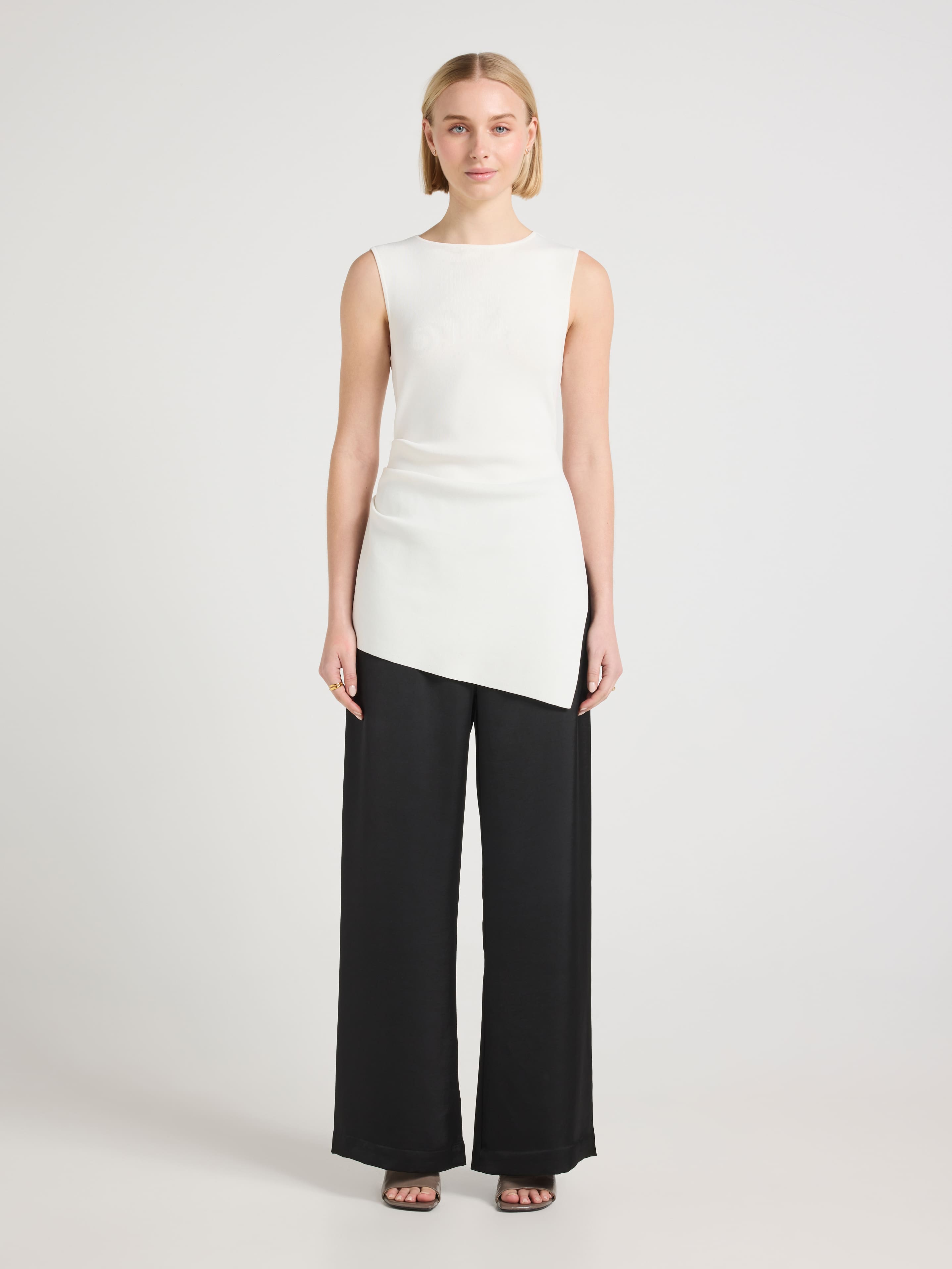Sophia Asymmetrical Sleeveless Knit