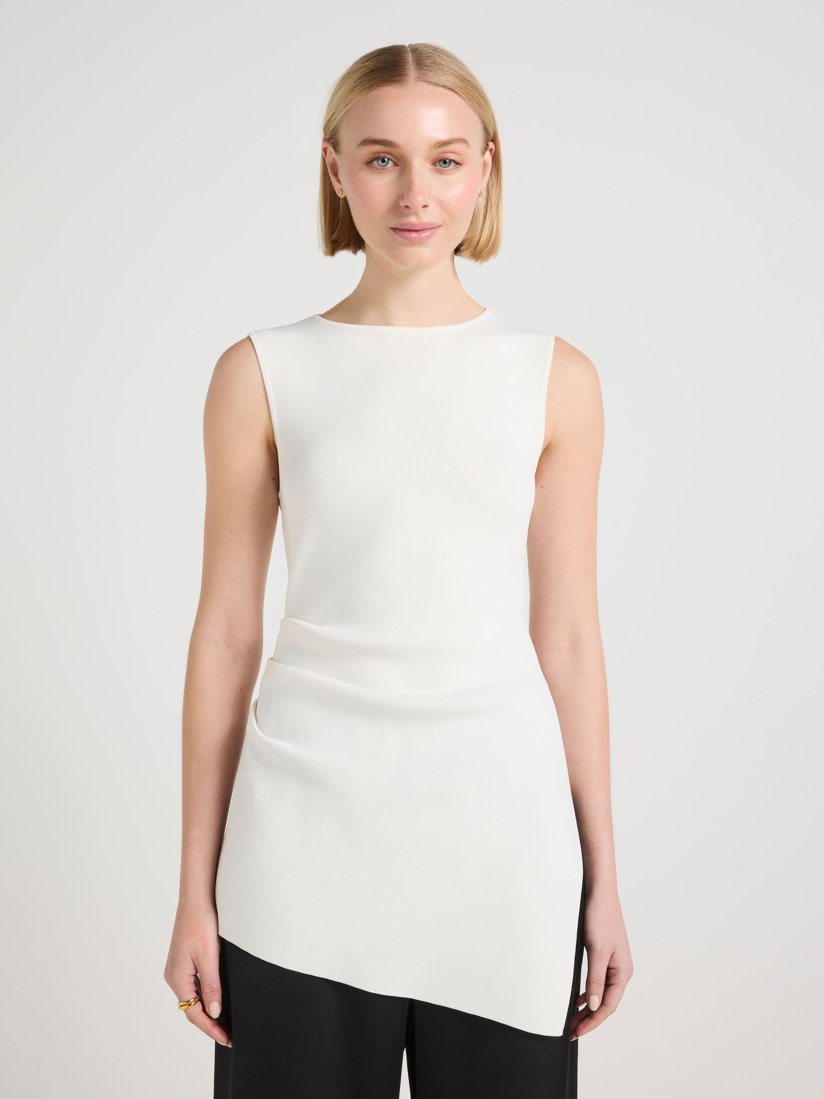Sophia Asymmetrical Sleeveless Knit