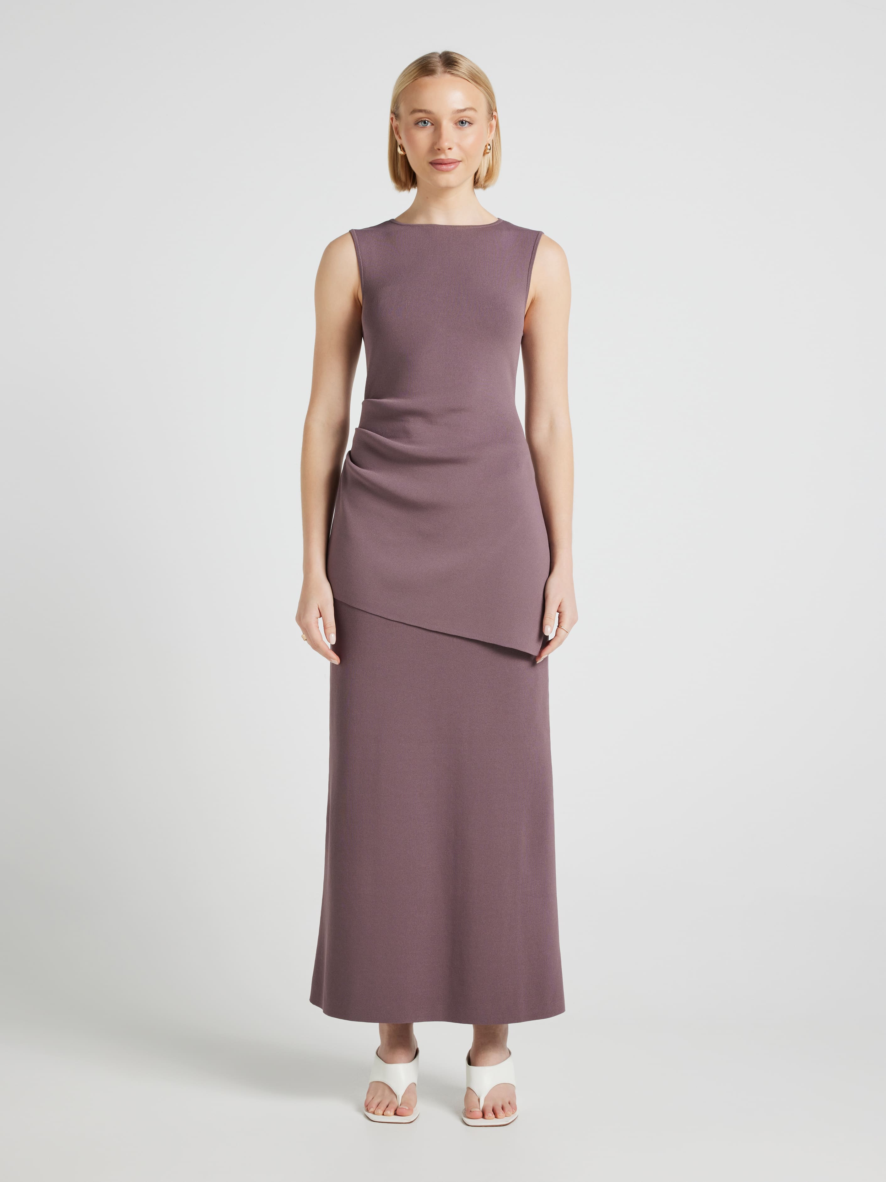 Sophia Asymmetrical Sleeveless Knit