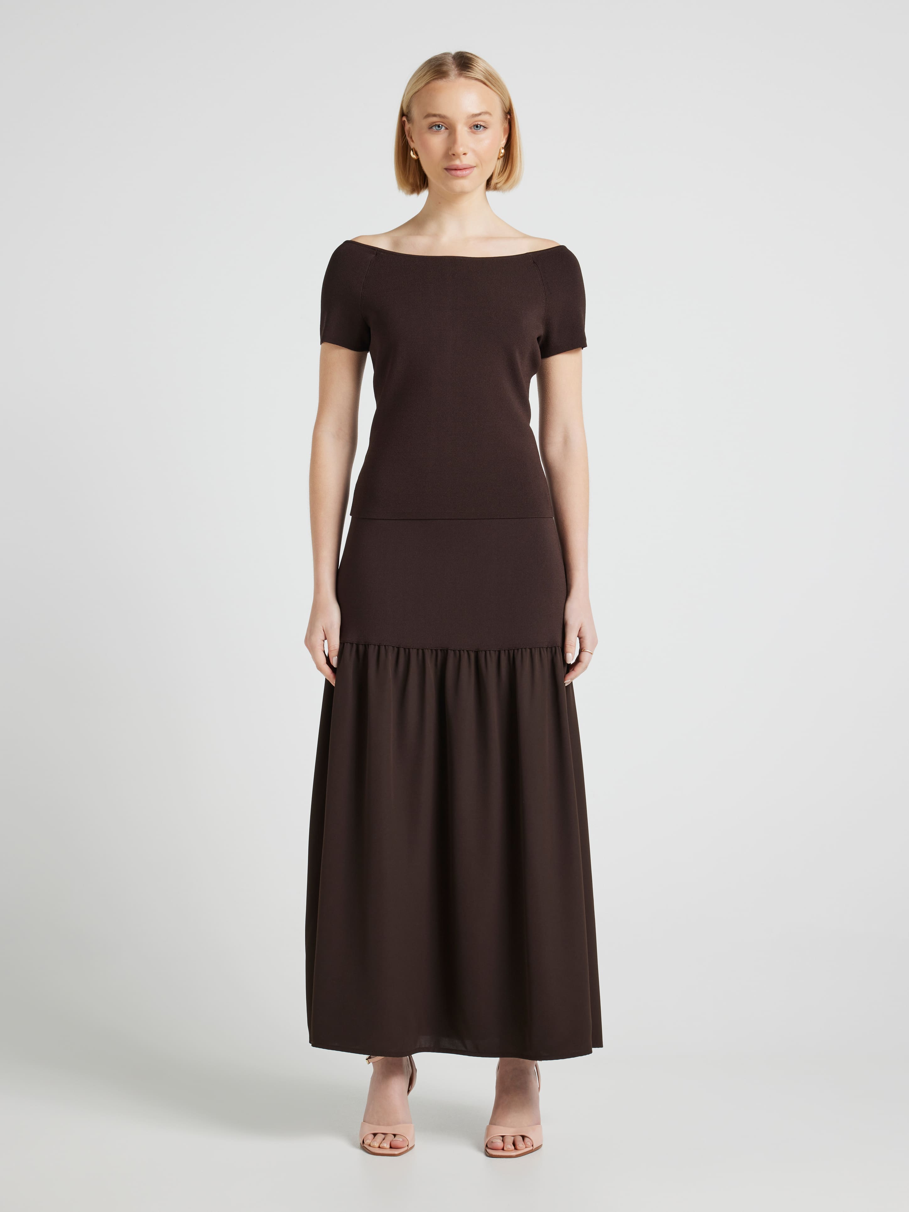 Kayla Short Sleeve Milano Knit