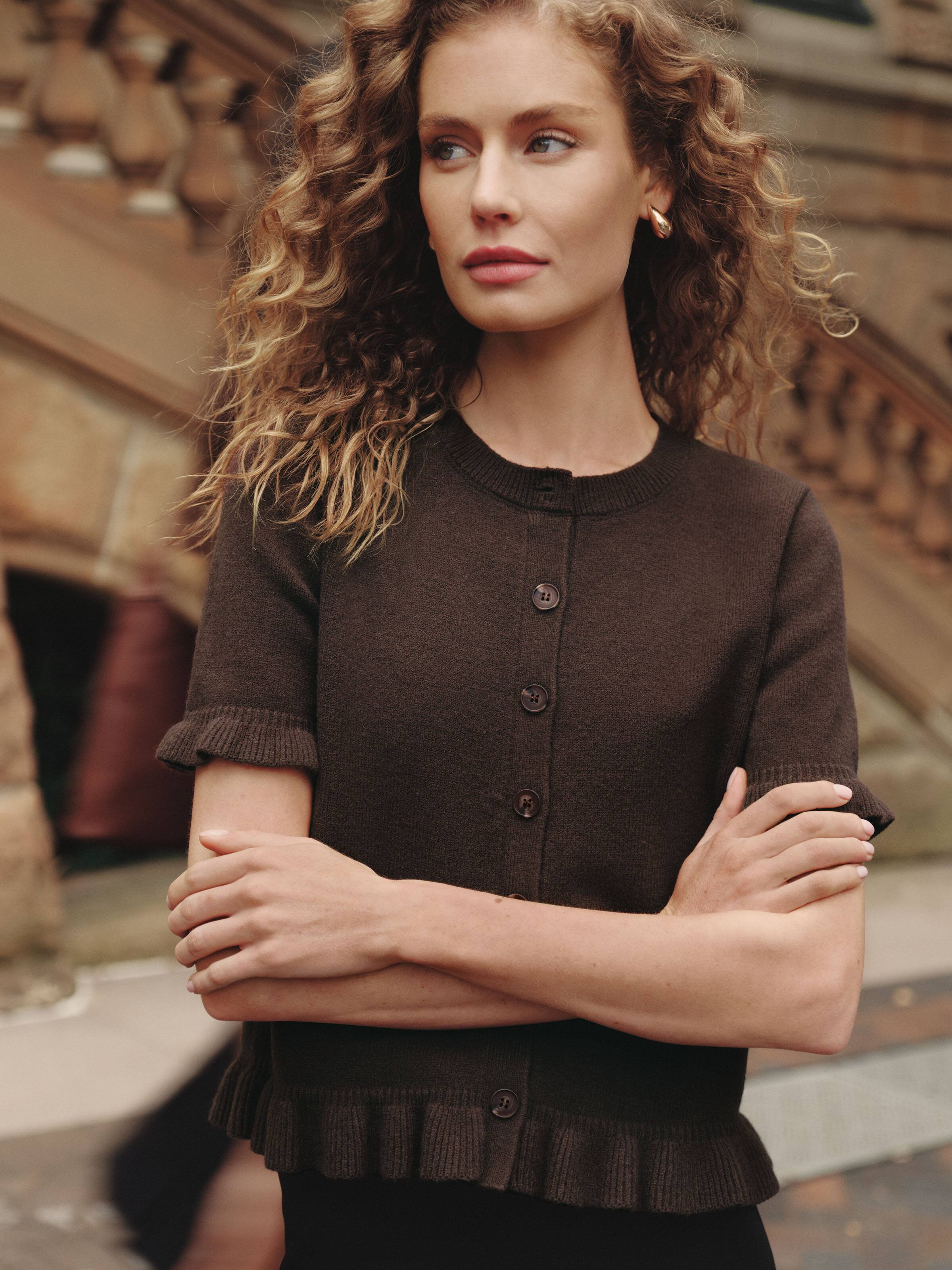 Lottie Frill Hem Cardigan