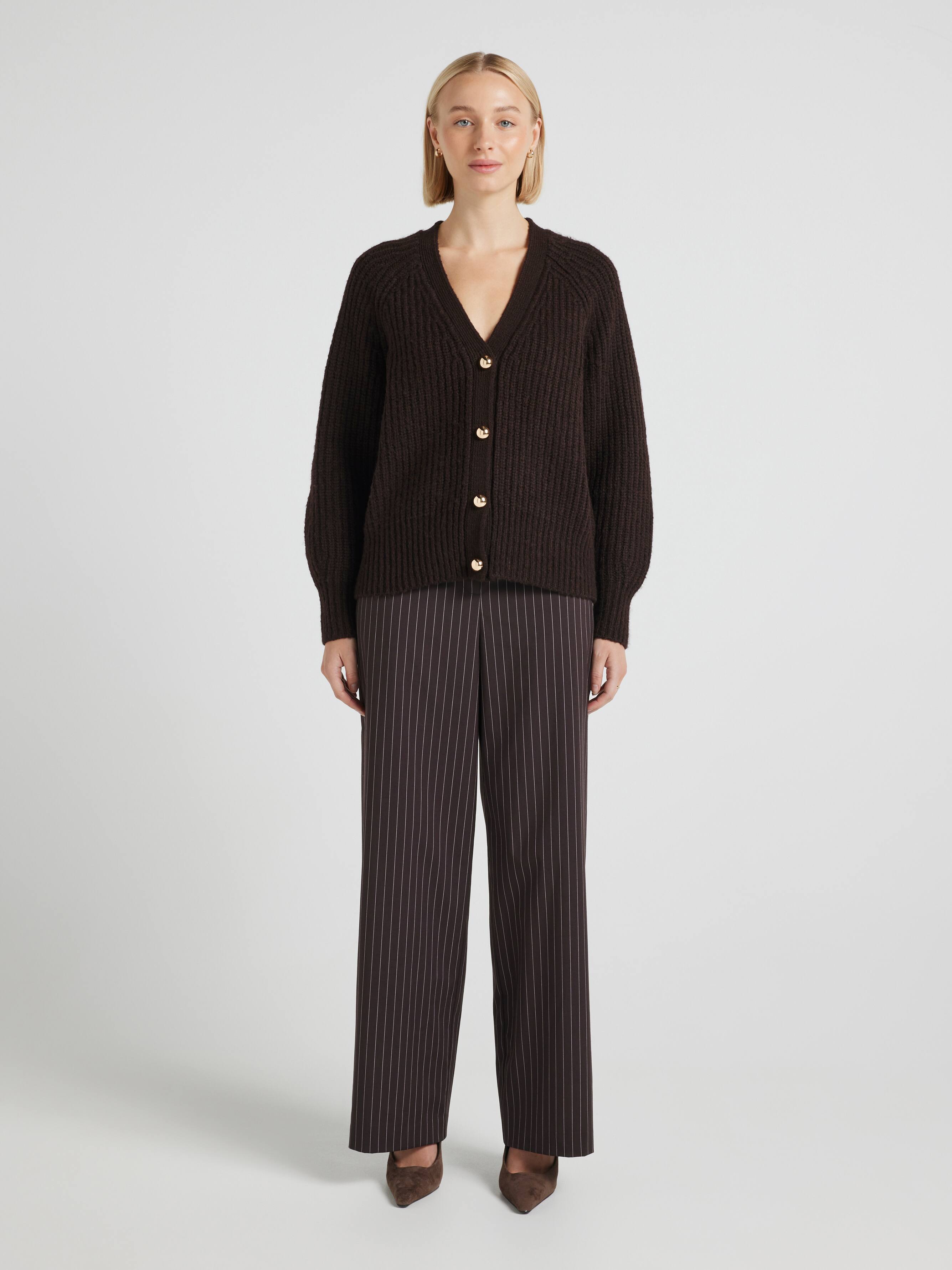 Most Popular Sarah V Neck Chunky Cardigan