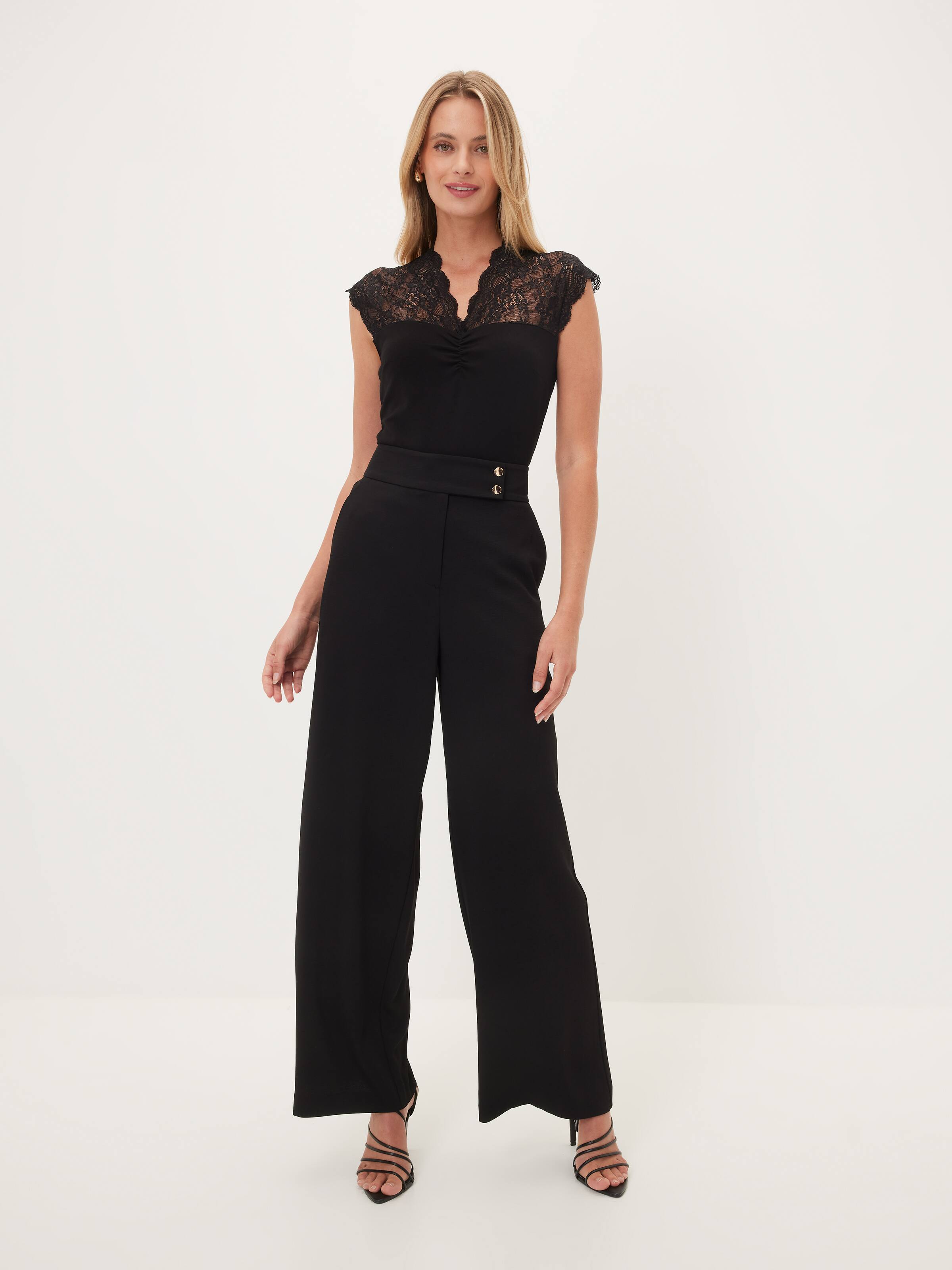 Lana Lace Ponte Top