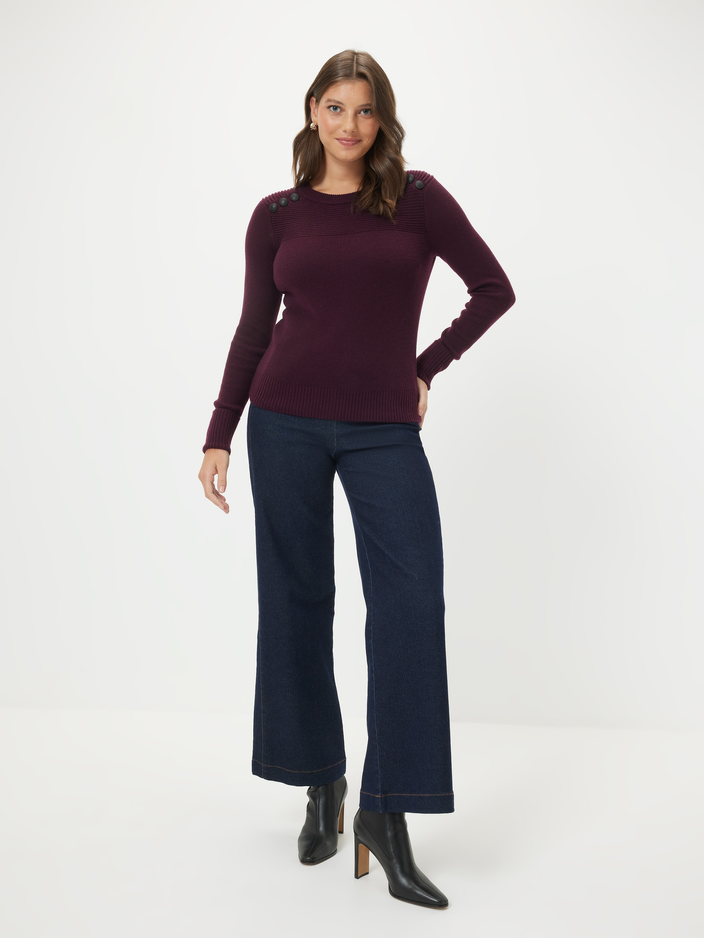 Delilah Button Long Sleeve Knit